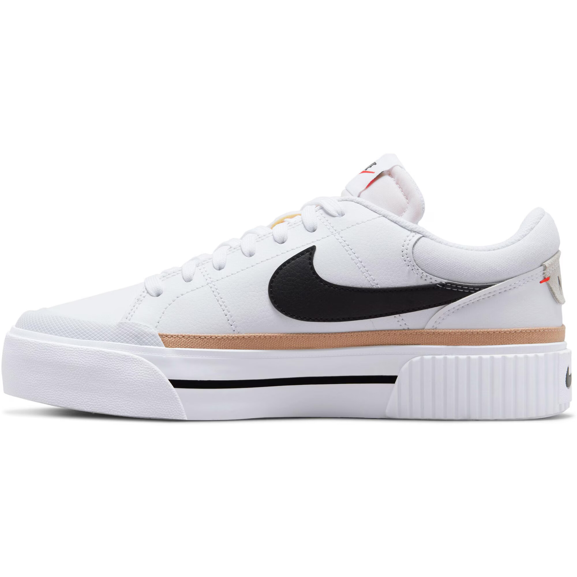 Nike Sportswear Σνίκερ χαμηλό 'COURT LEGACY LIFT' μπεζ / μαύρο / λευκό - Pepit.gr