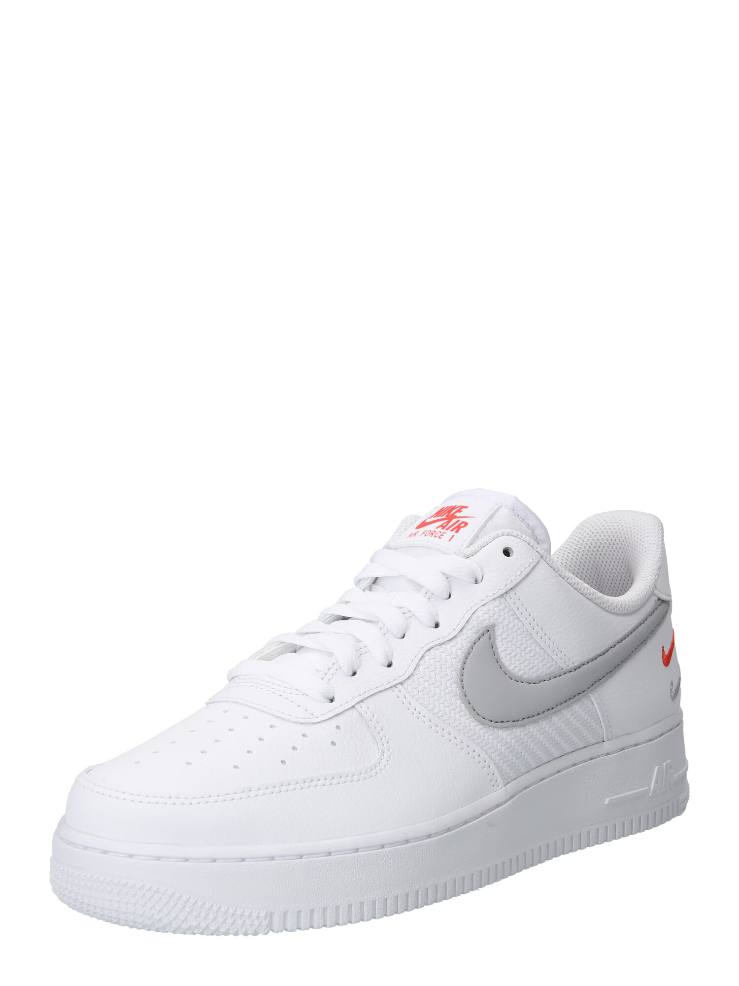 Nike Sportswear Σνίκερ χαμηλό 'AIR FORCE 1 07' γκρι / κόκκινο / λευκό - Pepit.gr