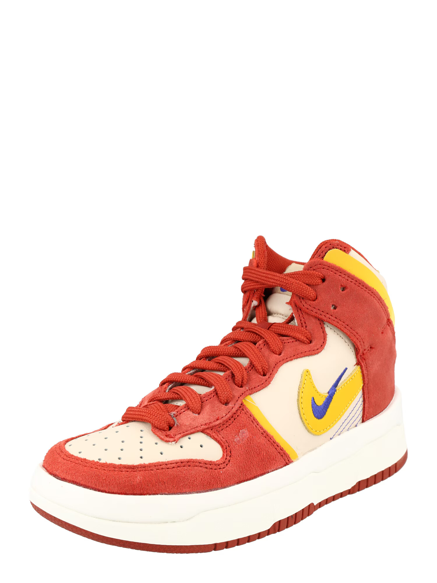 Nike Sportswear Σνίκερ ψηλό 'DUNK HIGH UP' κρεμ / μπλε / κίτρινο / κόκκινο - Pepit.gr