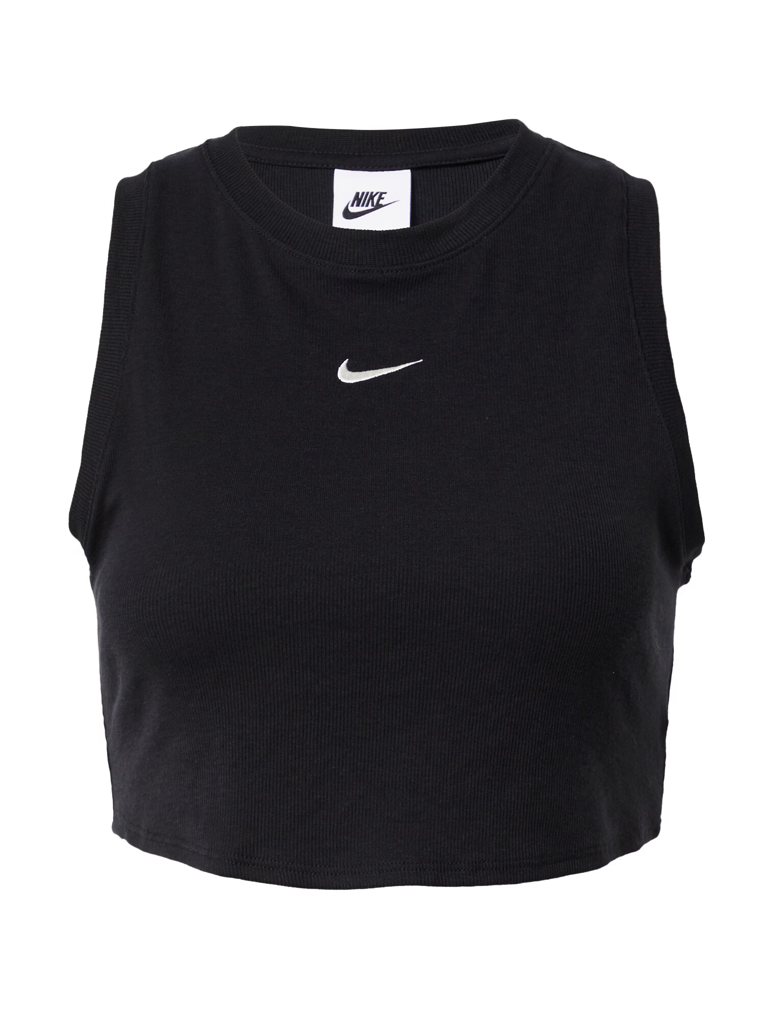 Nike Sportswear Τοπ 'ESSNTL' μαύρο / λευκό - Pepit.gr