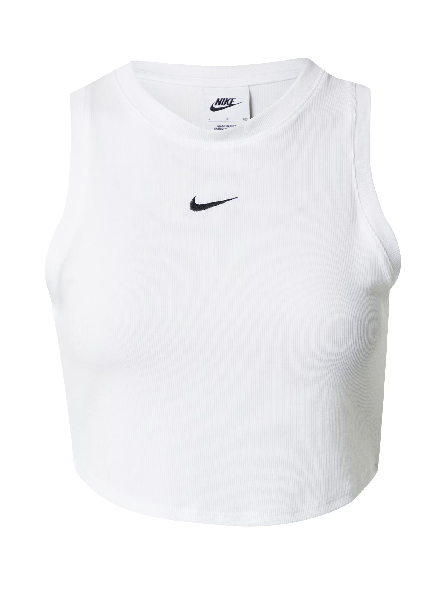 Nike Sportswear Τοπ 'ESSNTL' μαύρο / λευκό - Pepit.gr