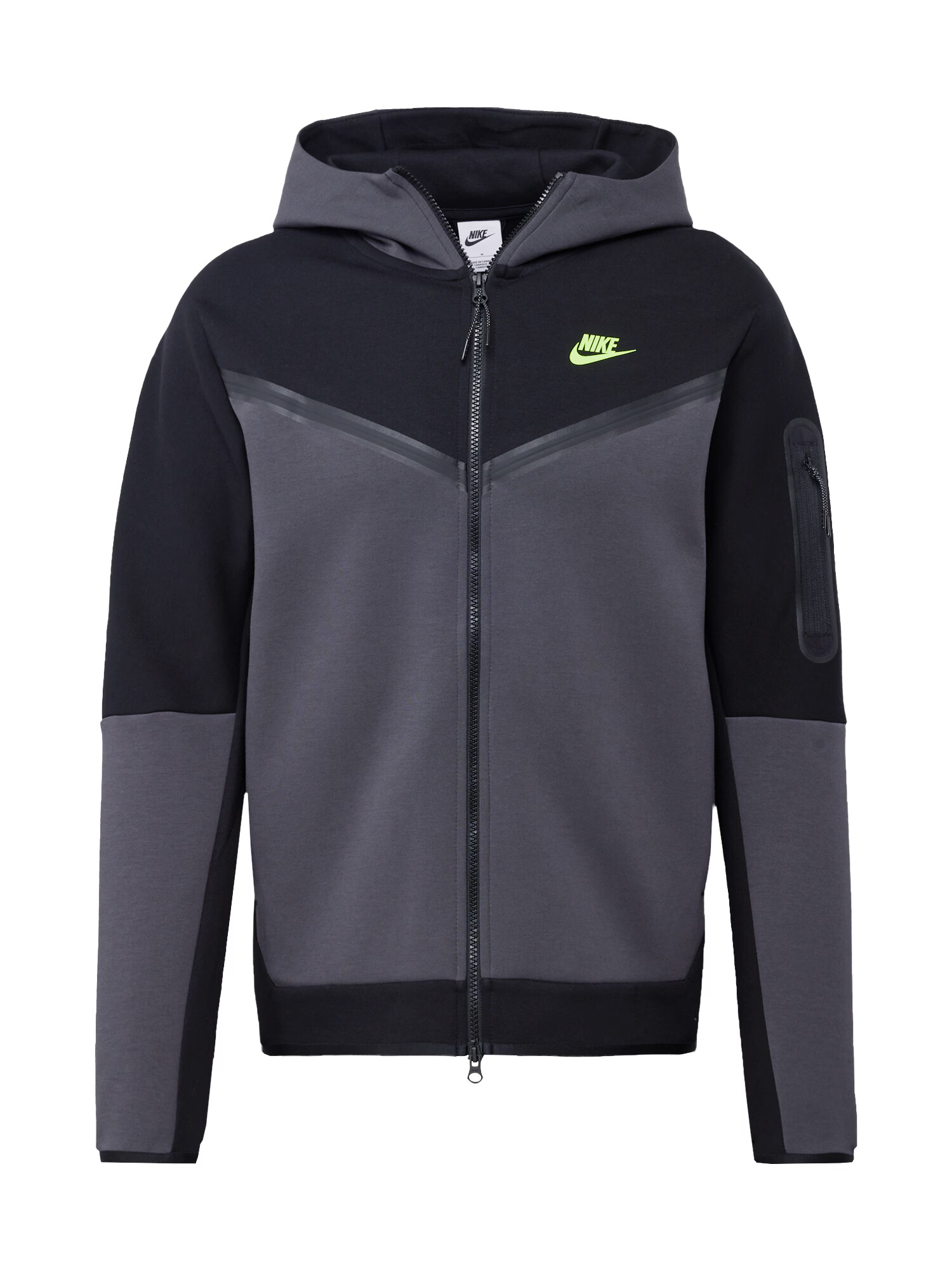 Nike Sportswear Ζακέτα φούτερ ανθρακί / πράσινο / μαύρο - Pepit.gr