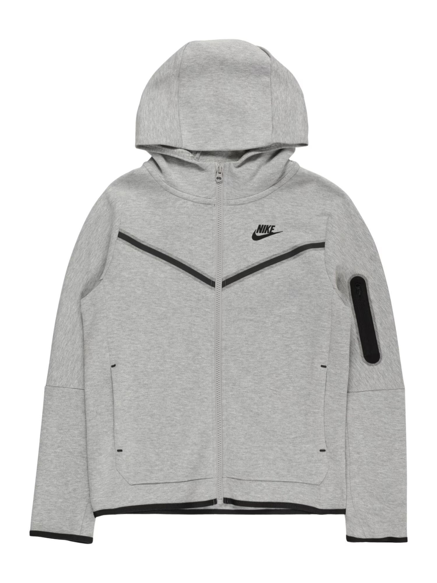 Nike Sportswear Ζακέτα φούτερ γκρι / μαύρο - Pepit.gr