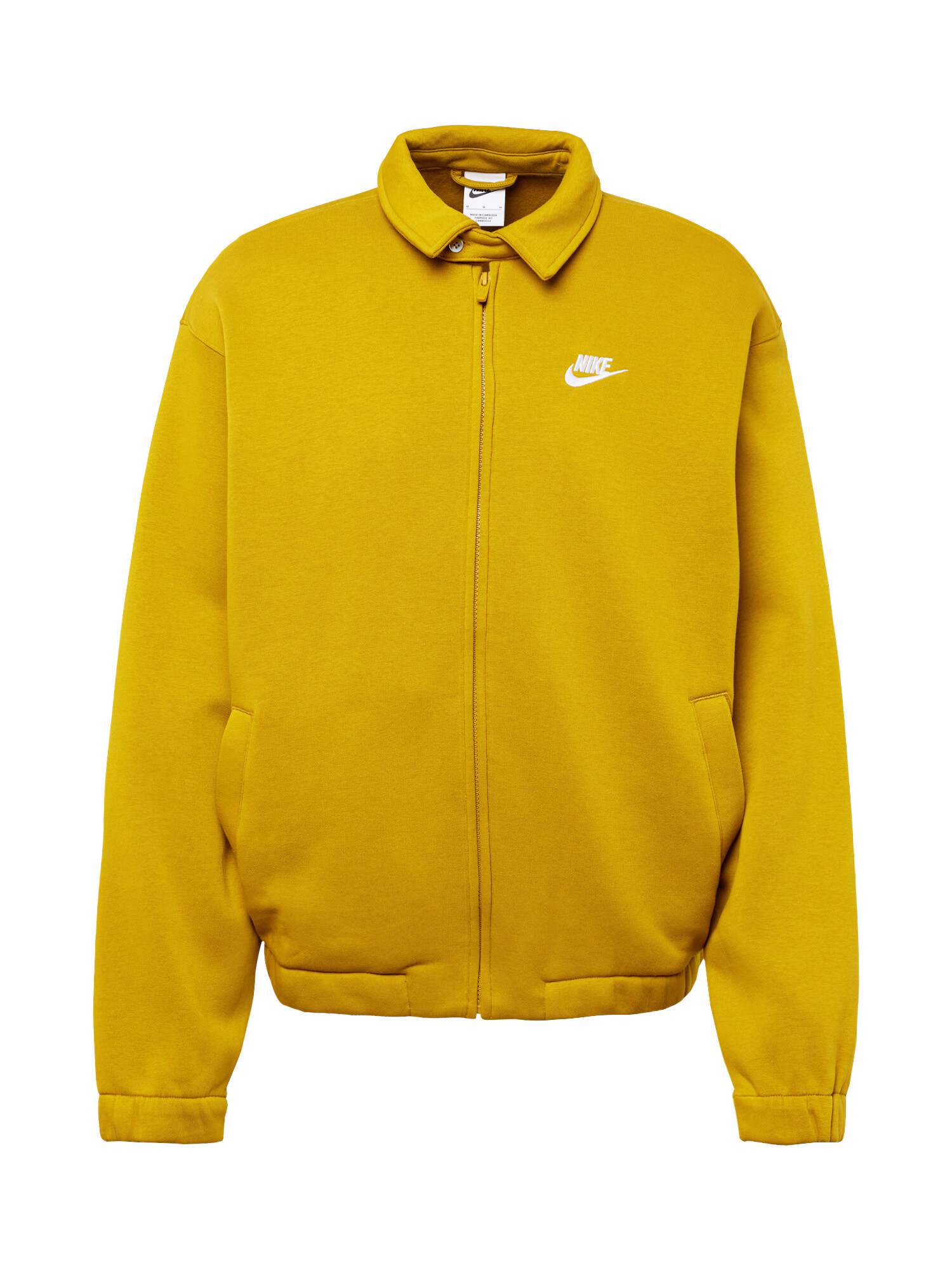 Nike Sportswear Ζακέτα φούτερ 'HARRINGTON' κάρυ / λευκό - Pepit.gr