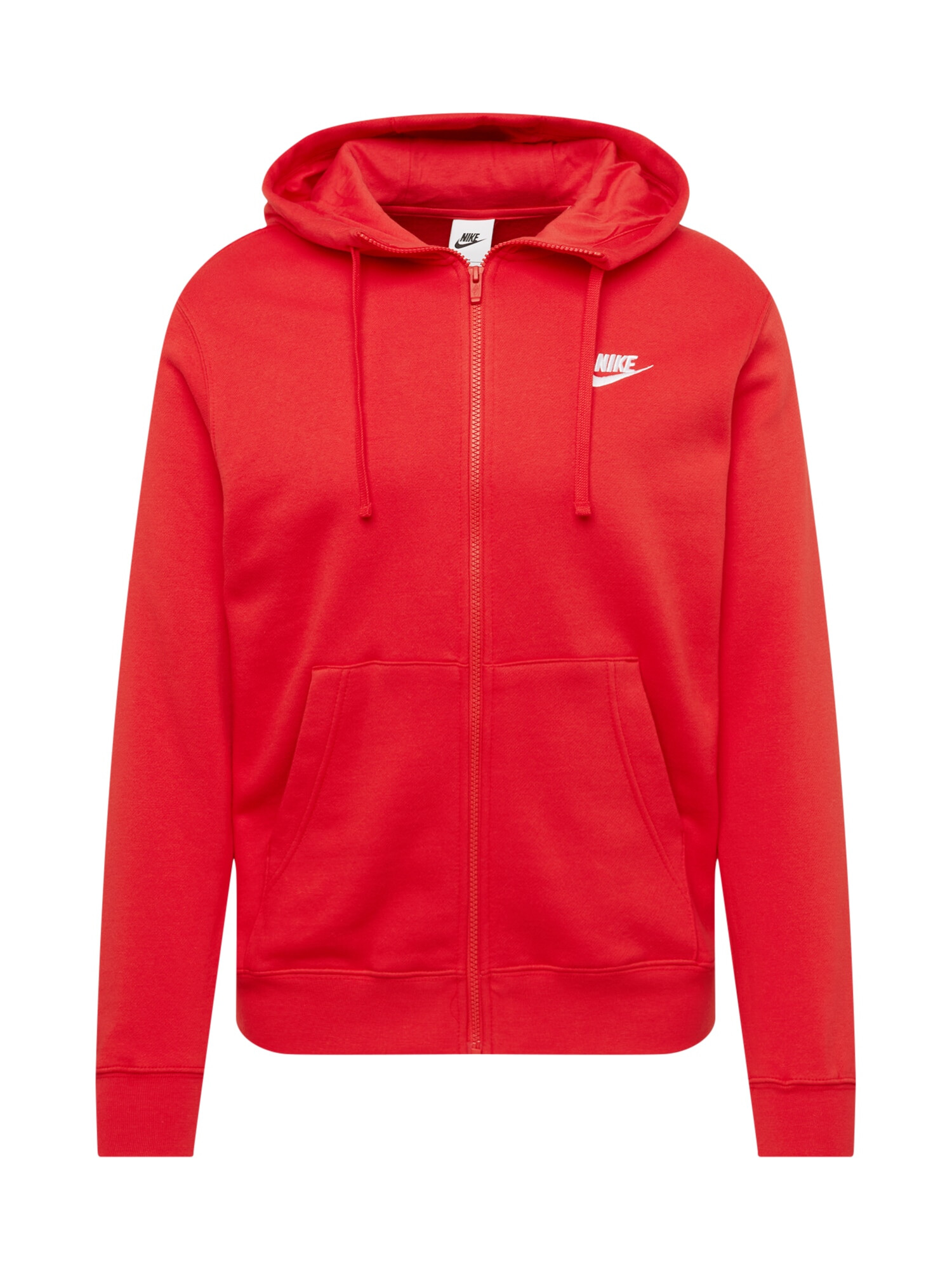 Nike Sportswear Ζακέτα φούτερ κόκκινο / λευκό - Pepit.gr