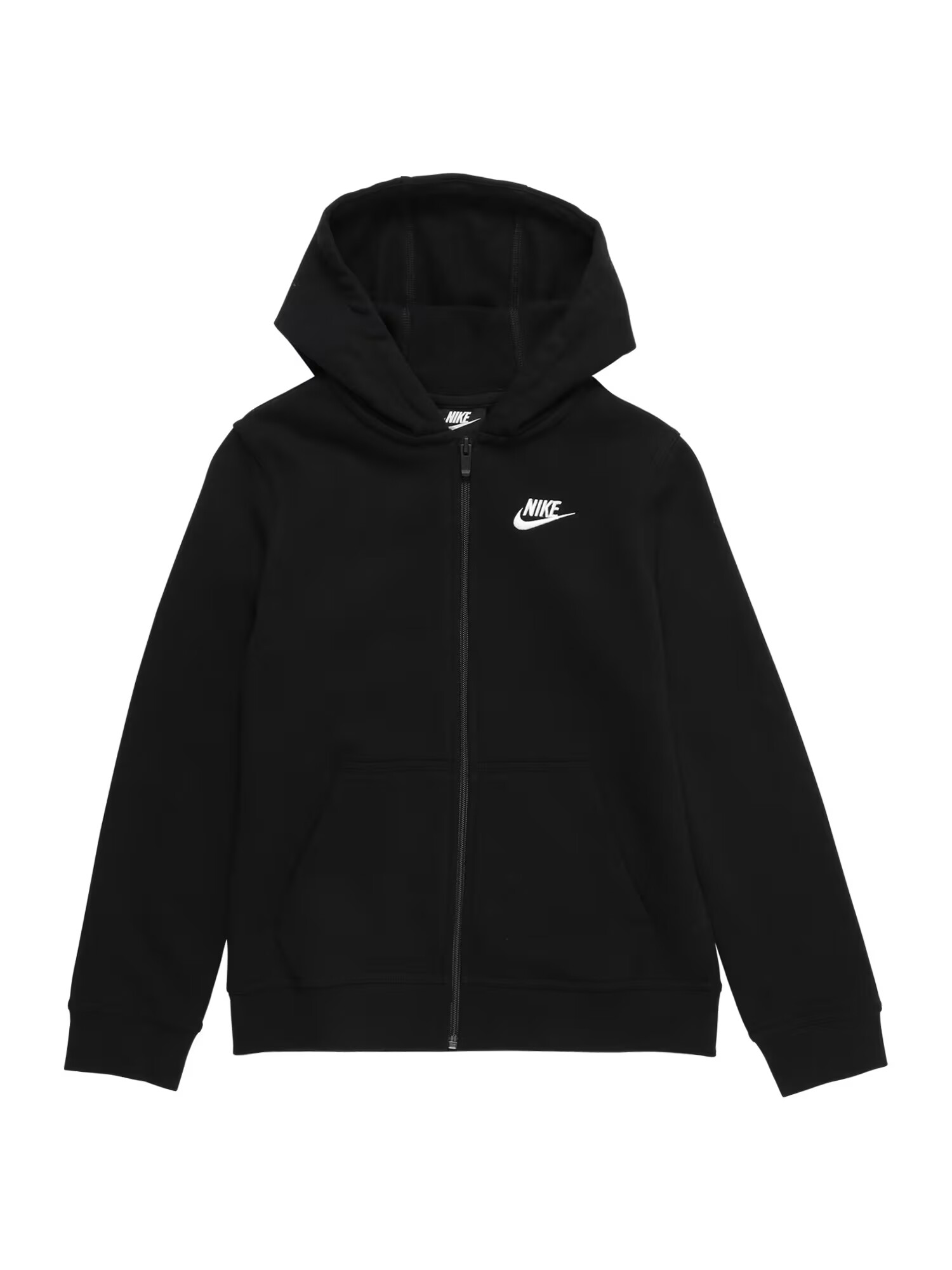 Nike Sportswear Ζακέτα φούτερ μαύρο / λευκό - Pepit.gr