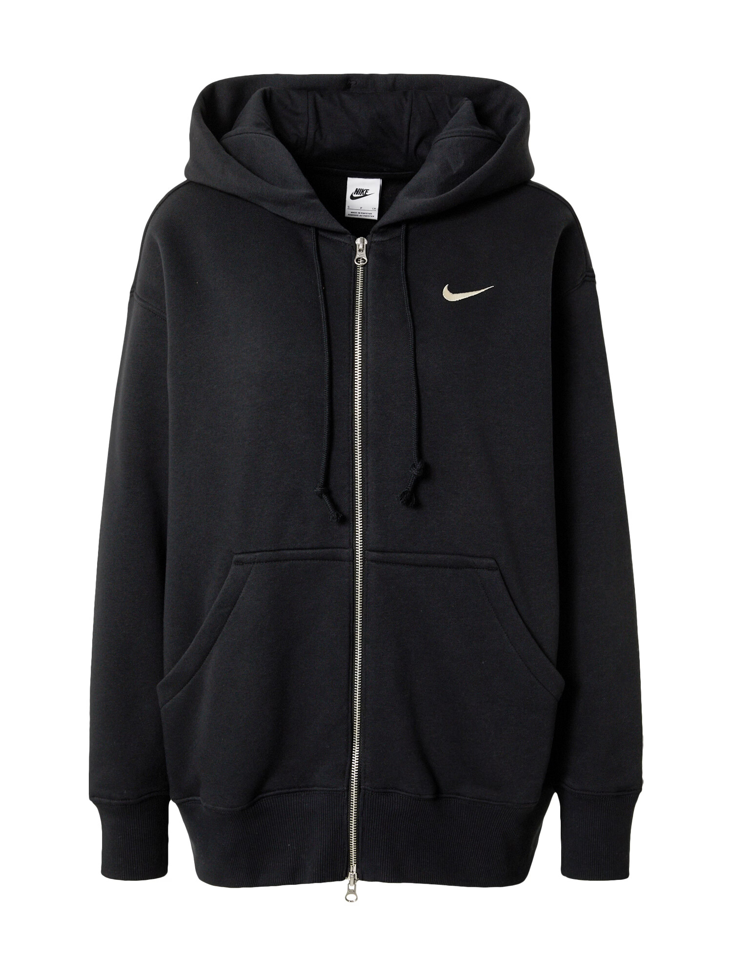 Nike Sportswear Ζακέτα φούτερ 'PHNX FLC' μαύρο / λευκό - Pepit.gr