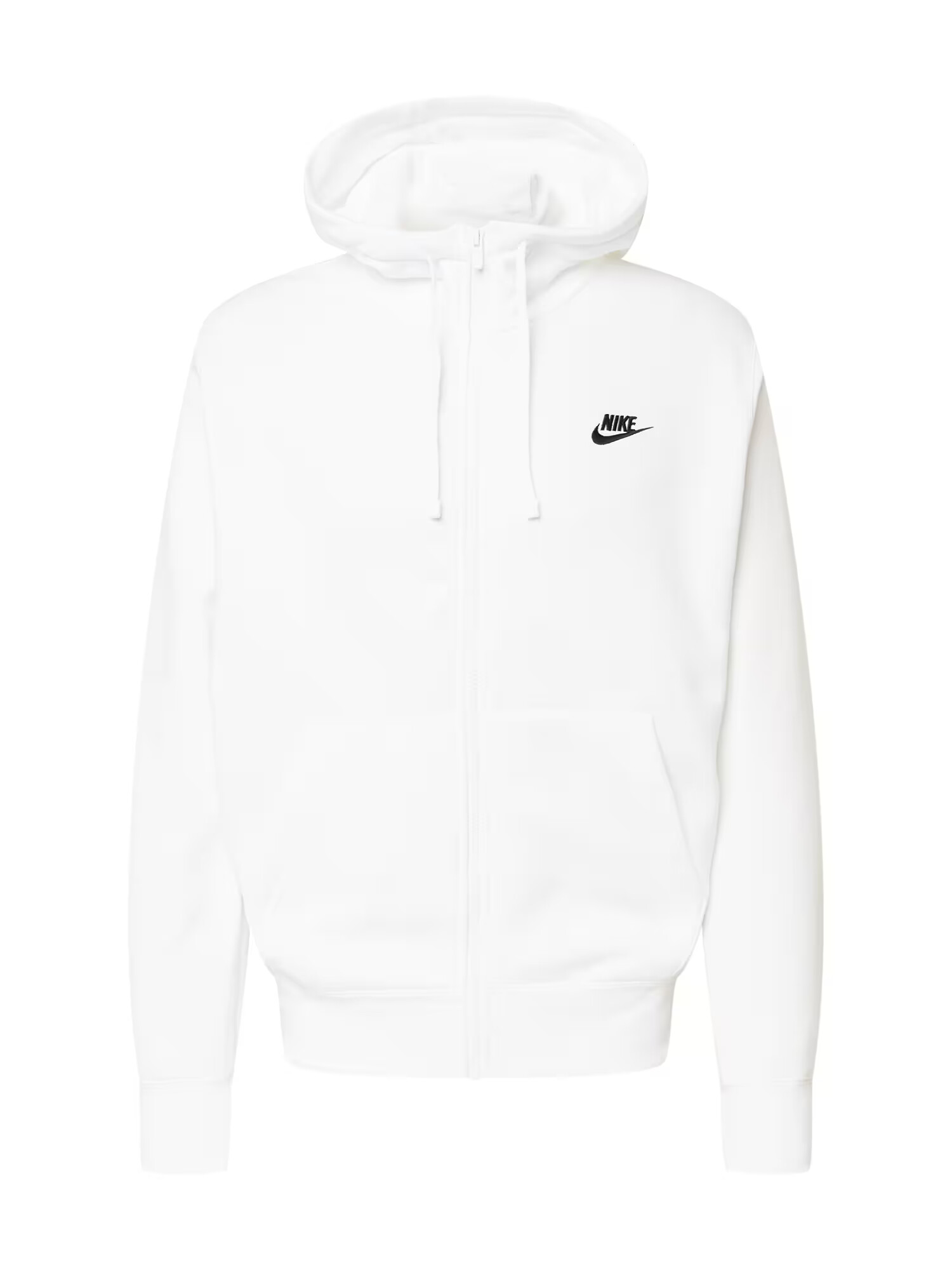 Nike Sportswear Ζακέτα φούτερ 'Club Fleece' μαύρο / λευκό - Pepit.gr