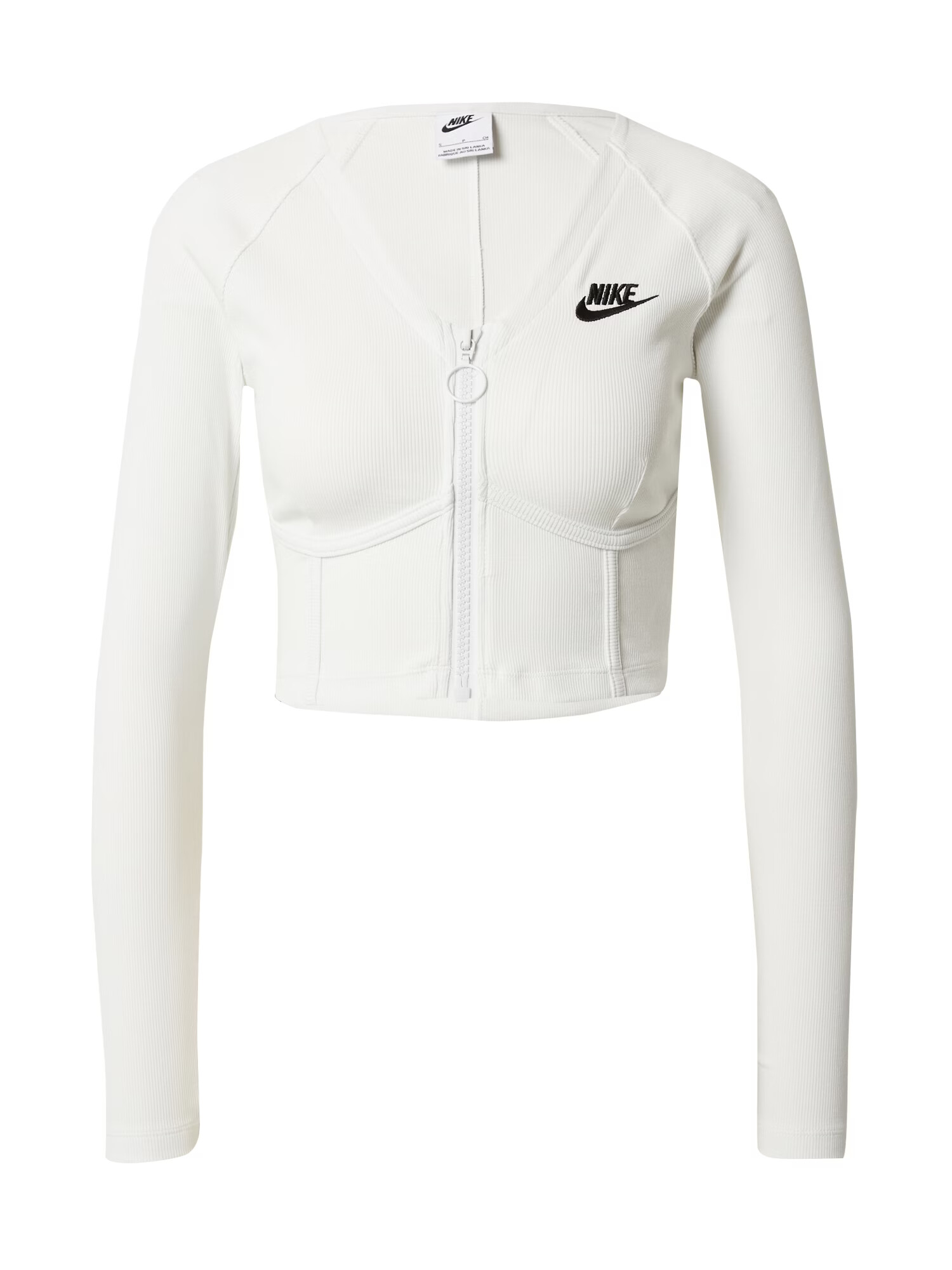 Nike Sportswear Ζακέτα φούτερ μαύρο / λευκό - Pepit.gr