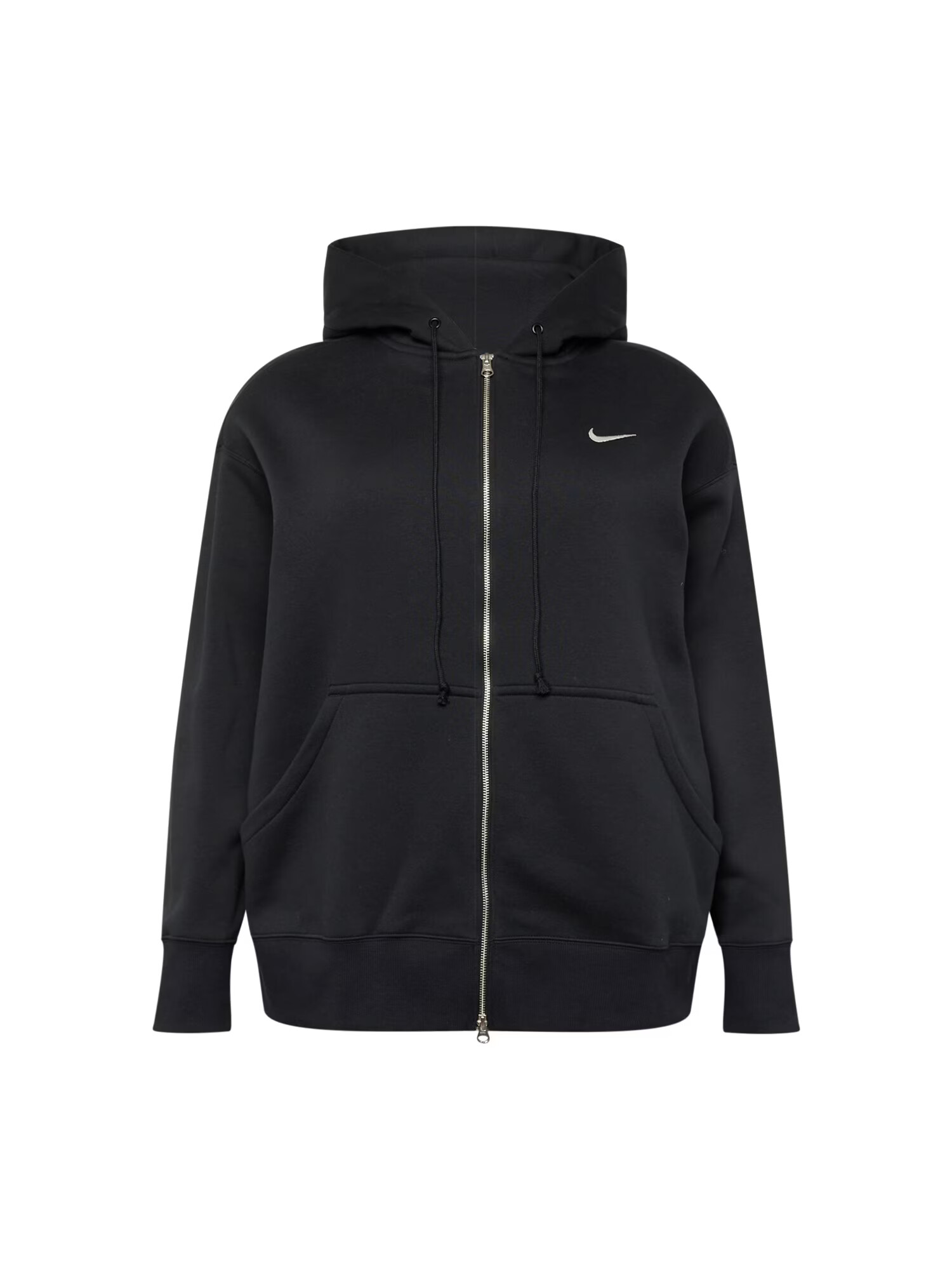 Nike Sportswear Αθλητική ζακέτα φούτερ μαύρο / λευκό - Pepit.gr