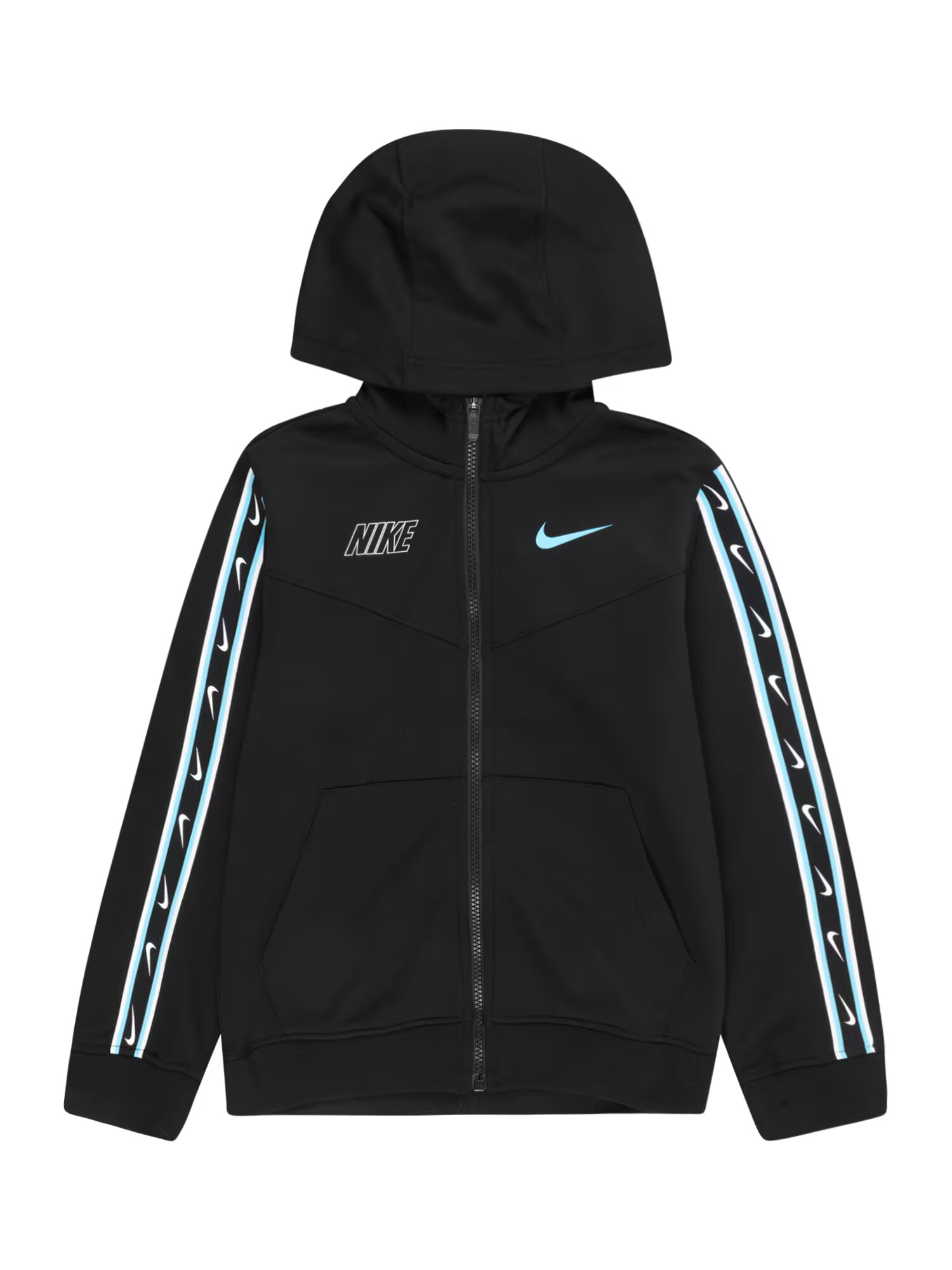 Nike Sportswear Ζακέτα φούτερ μπλε ουρανού / μαύρο / λευκό - Pepit.gr