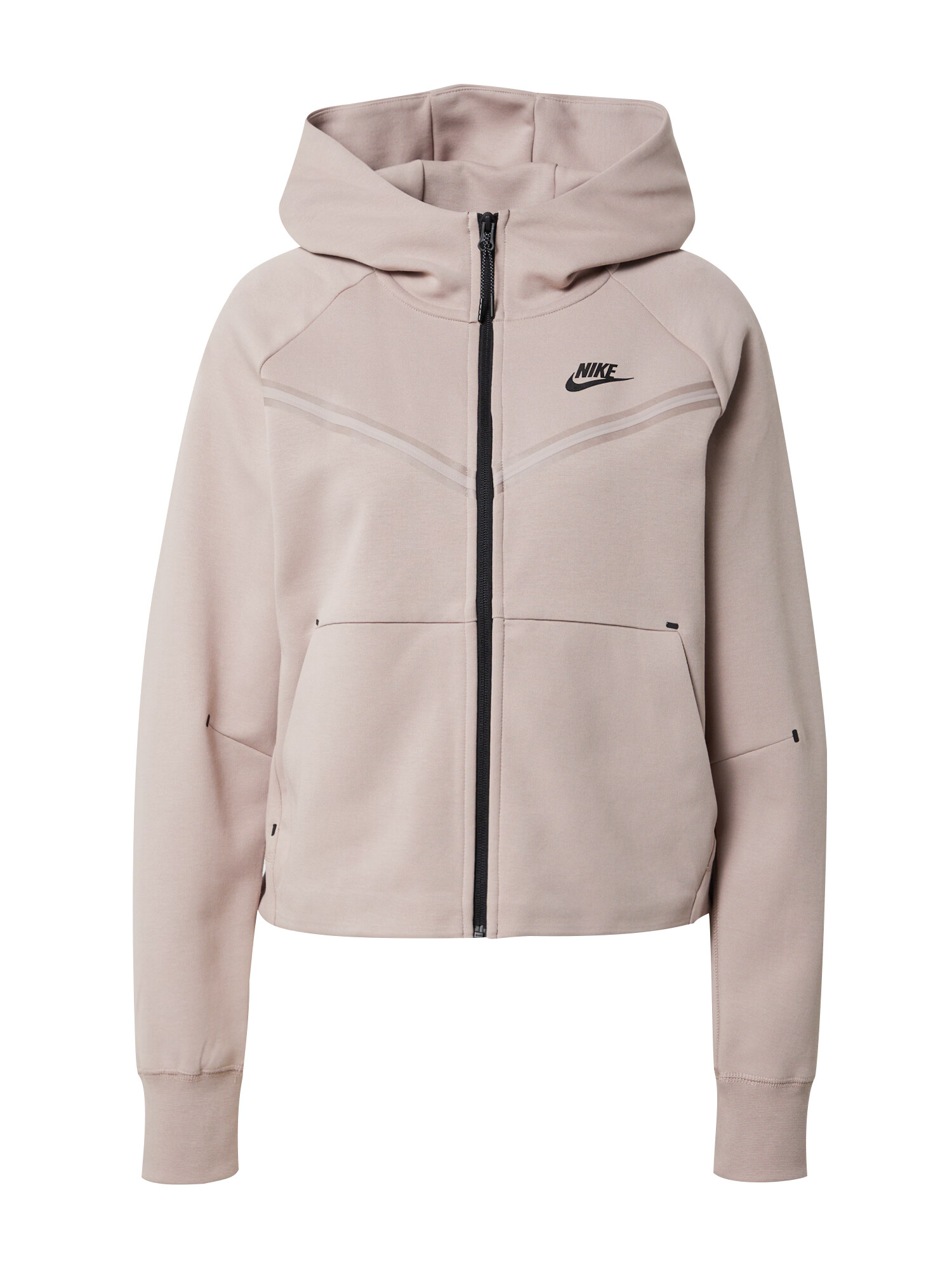 Nike Sportswear Ζακέτα φούτερ σάπιο μήλο / μαύρο - Pepit.gr