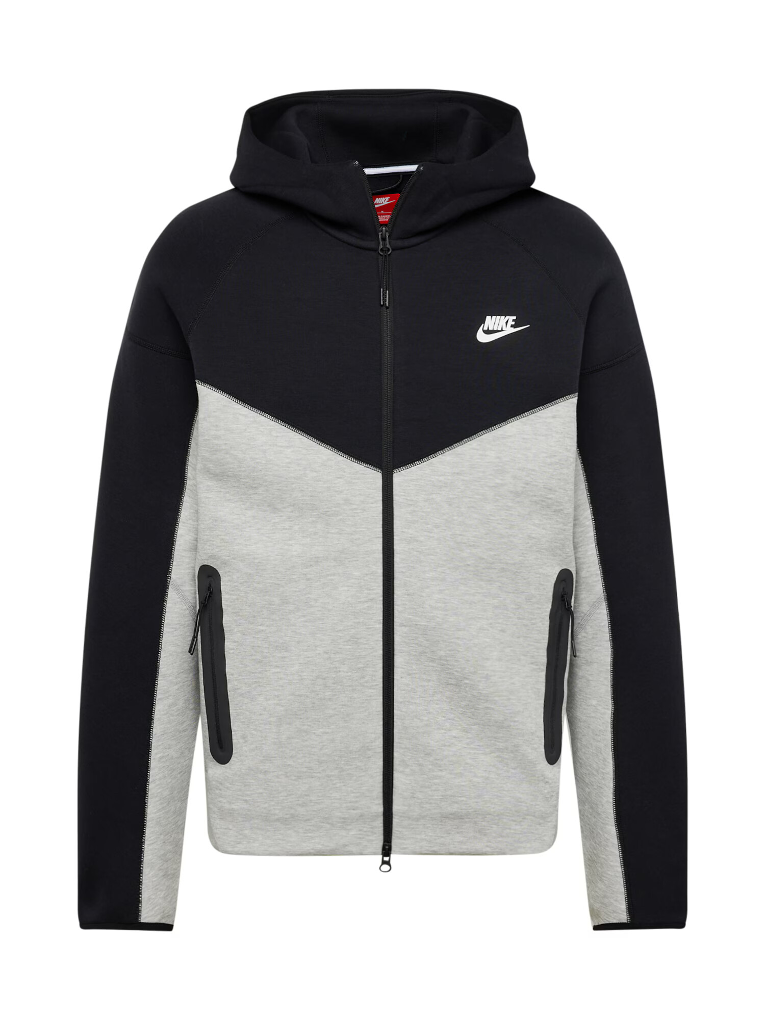 Nike Sportswear Ζακέτα φούτερ 'Tech Fleece' σκούρο γκρι / μαύρο / λευκό - Pepit.gr