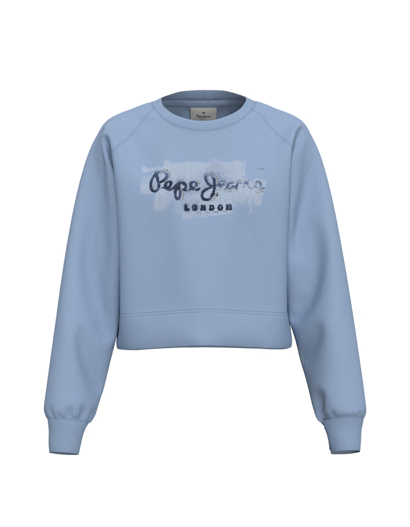 Pepe Jeans Μπλούζα φούτερ 'Goldie crew' γαλάζιο / μαύρο / λευκό - Pepit.gr