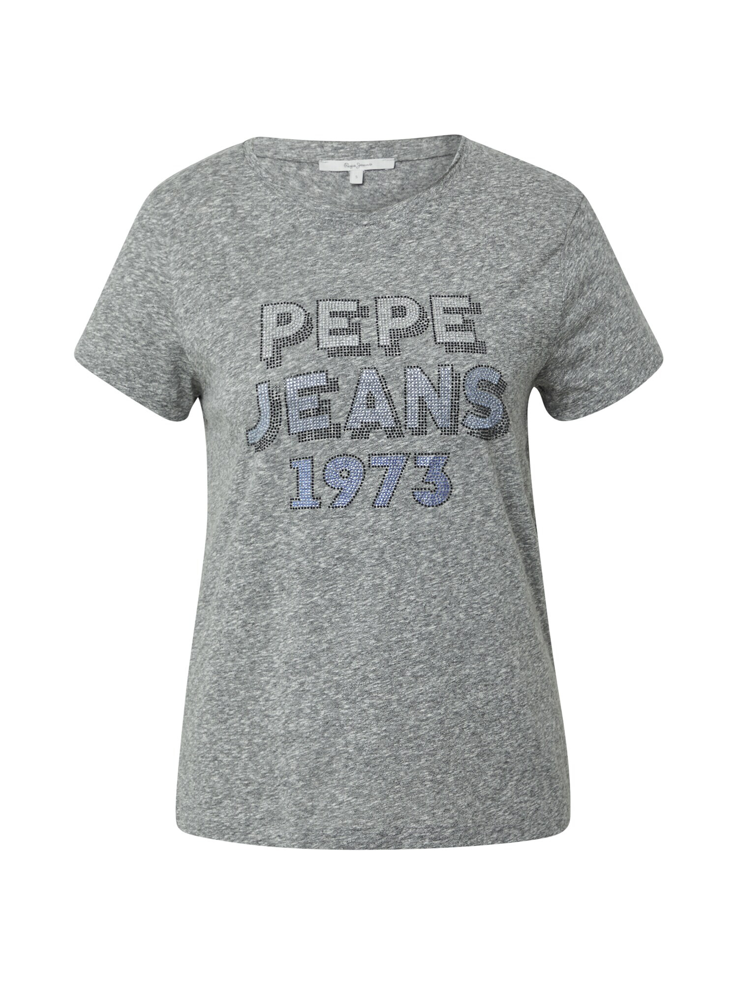 Pepe Jeans Μπλουζάκι 'BIBIANA' γαλάζιο / γκρι μελανζέ / μαύρο - Pepit.gr