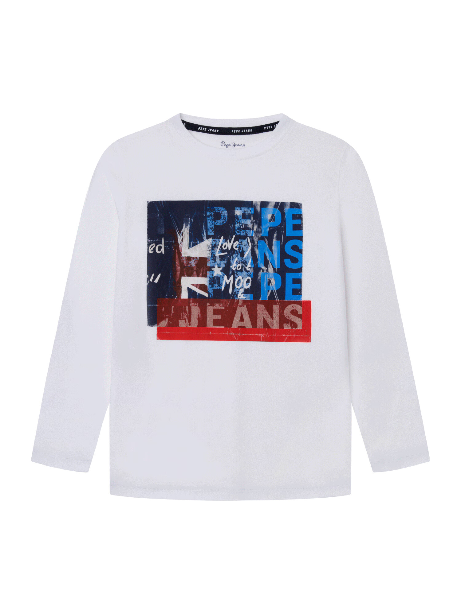 Pepe Jeans Μπλουζάκι 'CLAUS' ναυτικό μπλε / αζούρ / κόκκινο / λευκό - Pepit.gr