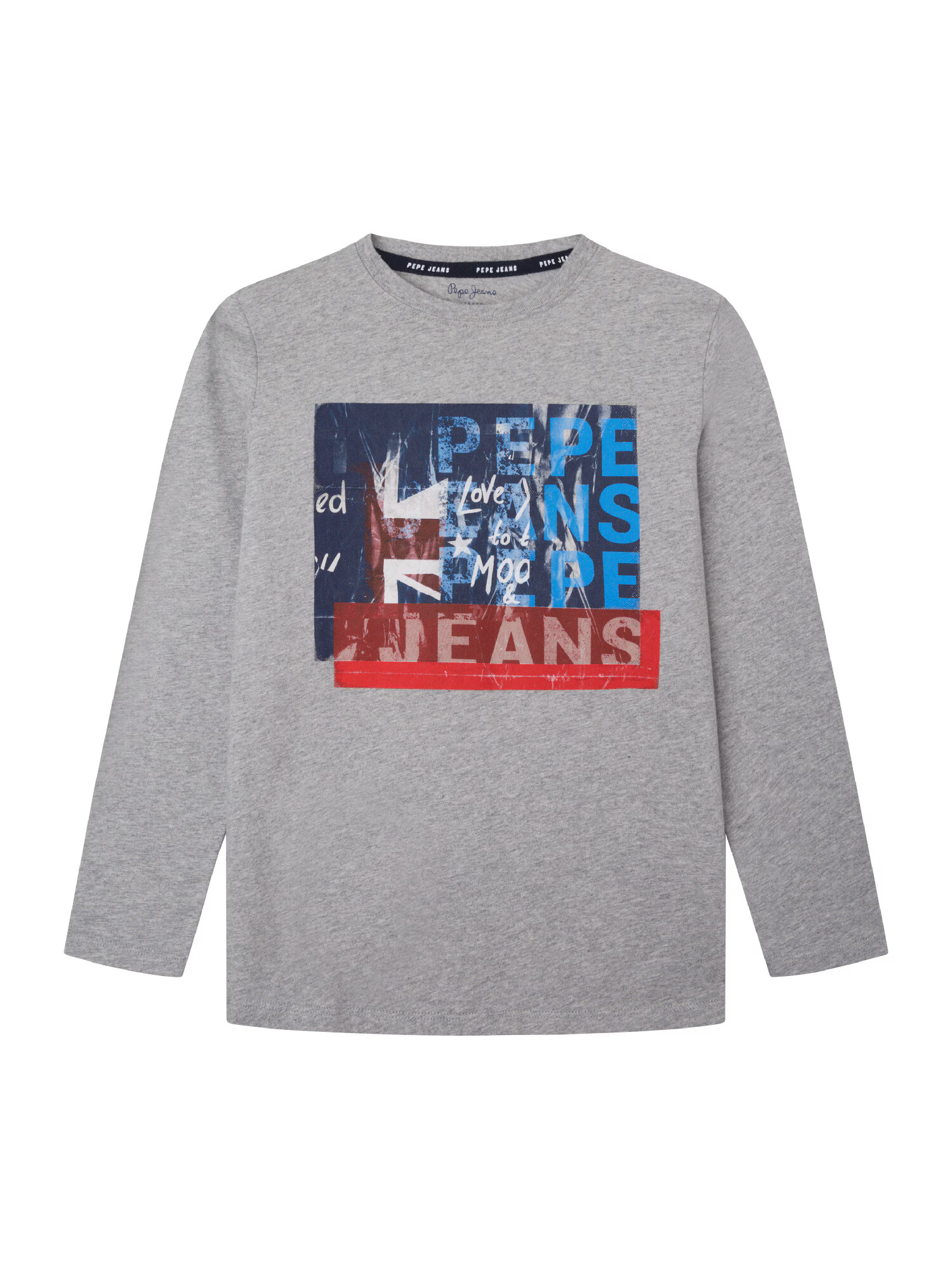 Pepe Jeans Μπλουζάκι 'CLAUS' ναυτικό μπλε / μπλε ρουά / γκρι μελανζέ / κρεμεζί - Pepit.gr