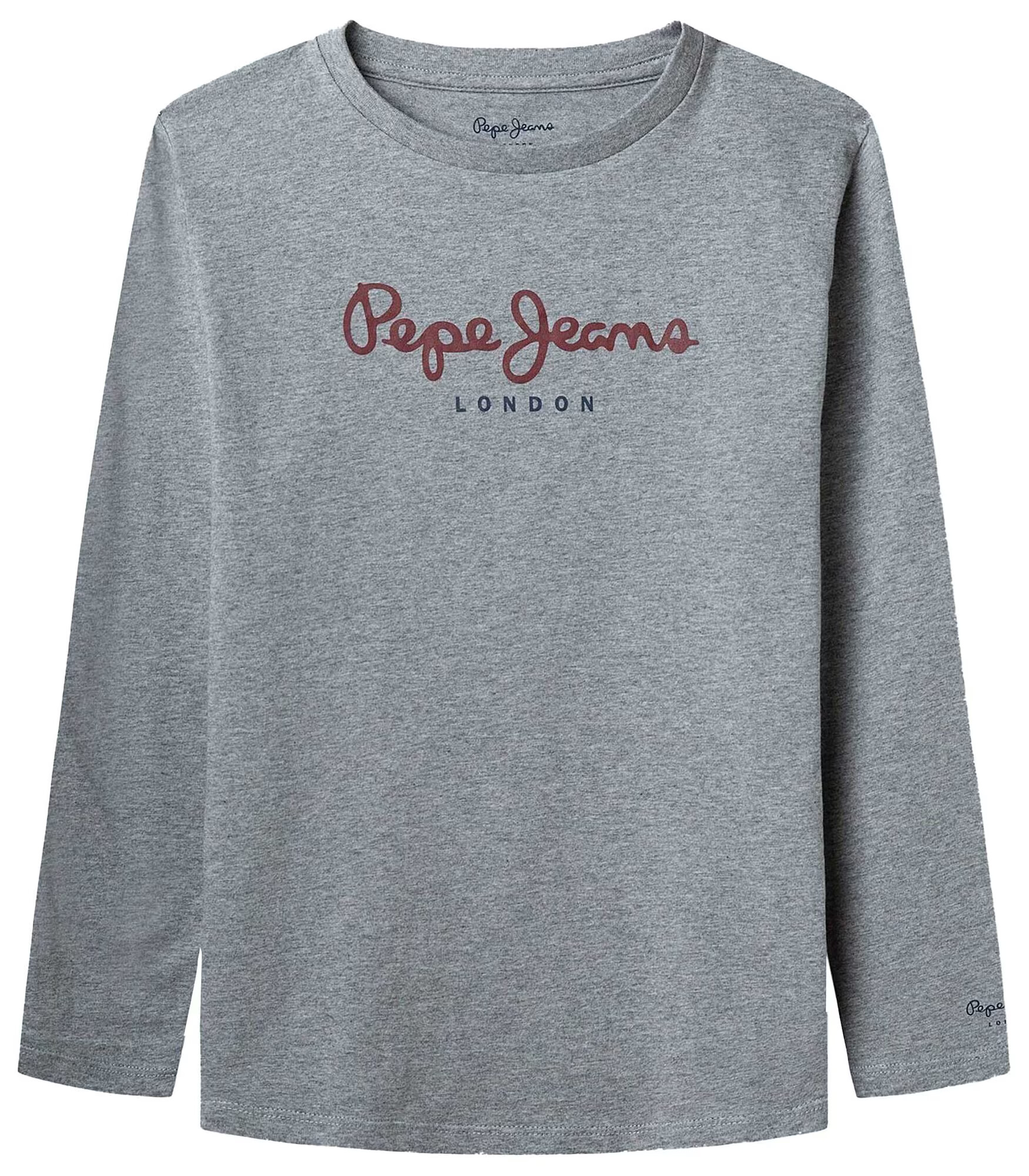 Pepe Jeans Μπλουζάκι 'HERMAN' γκρι μελανζέ / κόκκινο / μαύρο - Pepit.gr