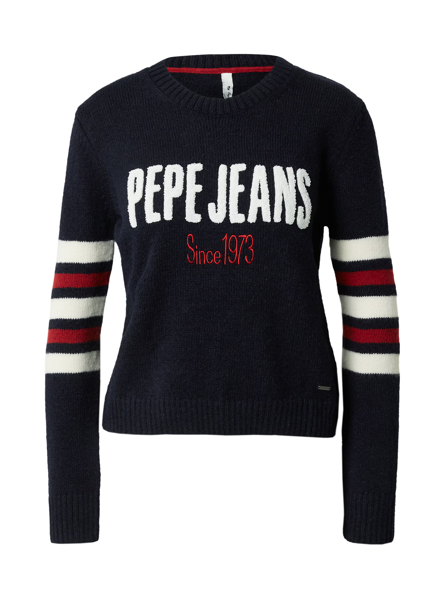 Pepe Jeans Πουλόβερ 'BONNIE' σκούρο μπλε / κρεμεζί / λευκό - Pepit.gr