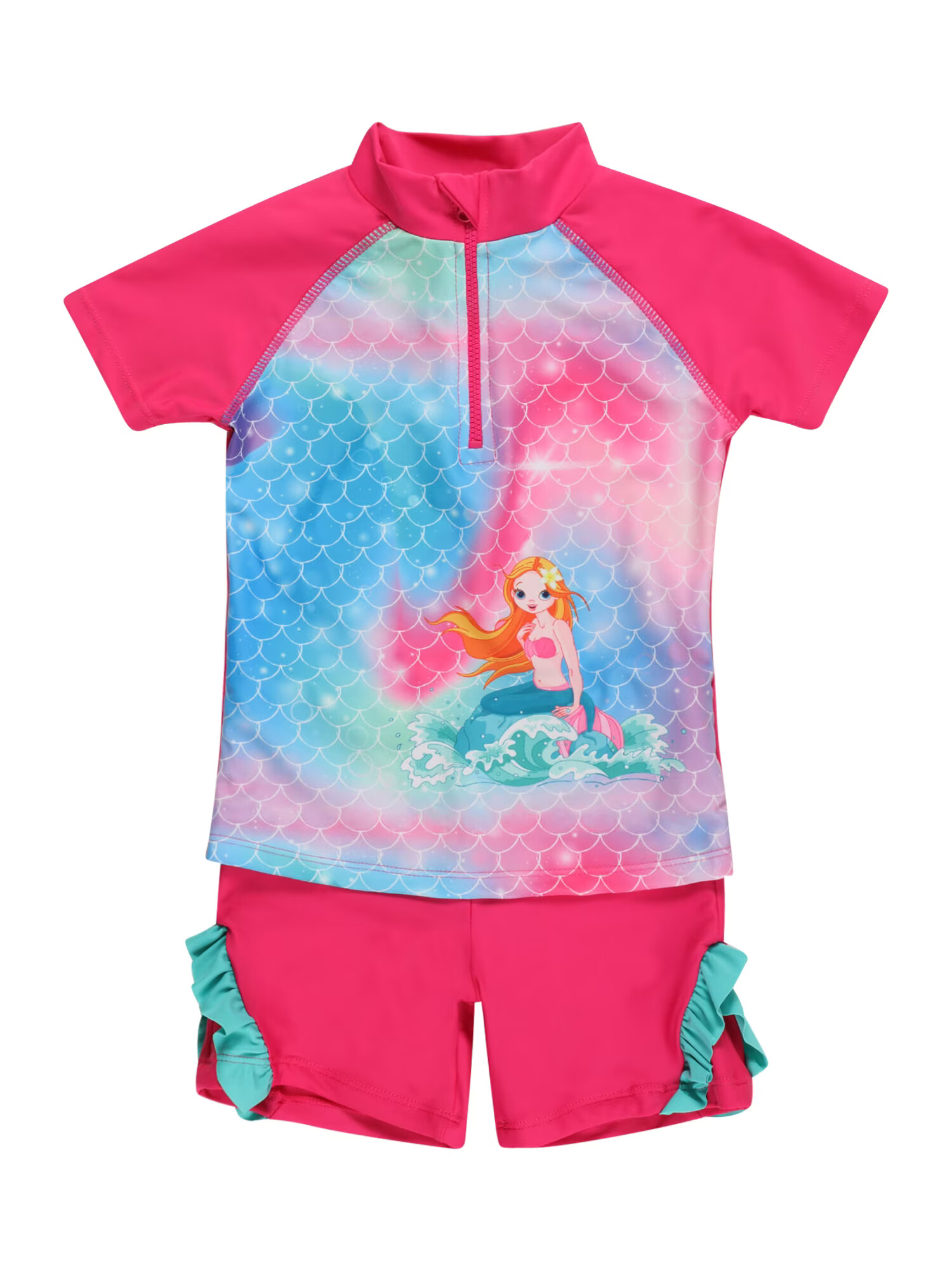 PLAYSHOES Προστασία UV 'Schwimmshirt + Badehose' ανάμεικτα χρώματα / ροζ - Pepit.gr