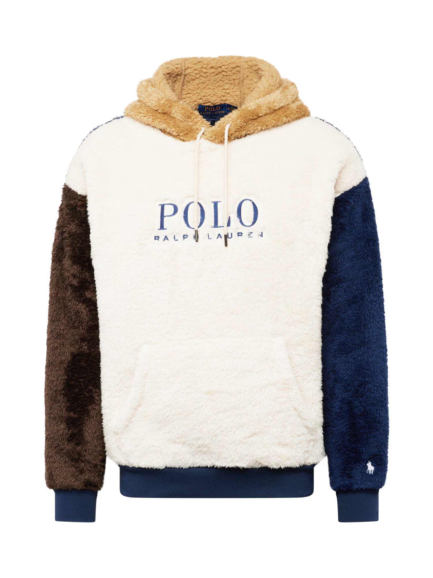 Polo Ralph Lauren Μπλούζα φούτερ καμηλό / ανοικτό μπεζ / ναυτικό μπλε / σκούρο καφέ - Pepit.gr