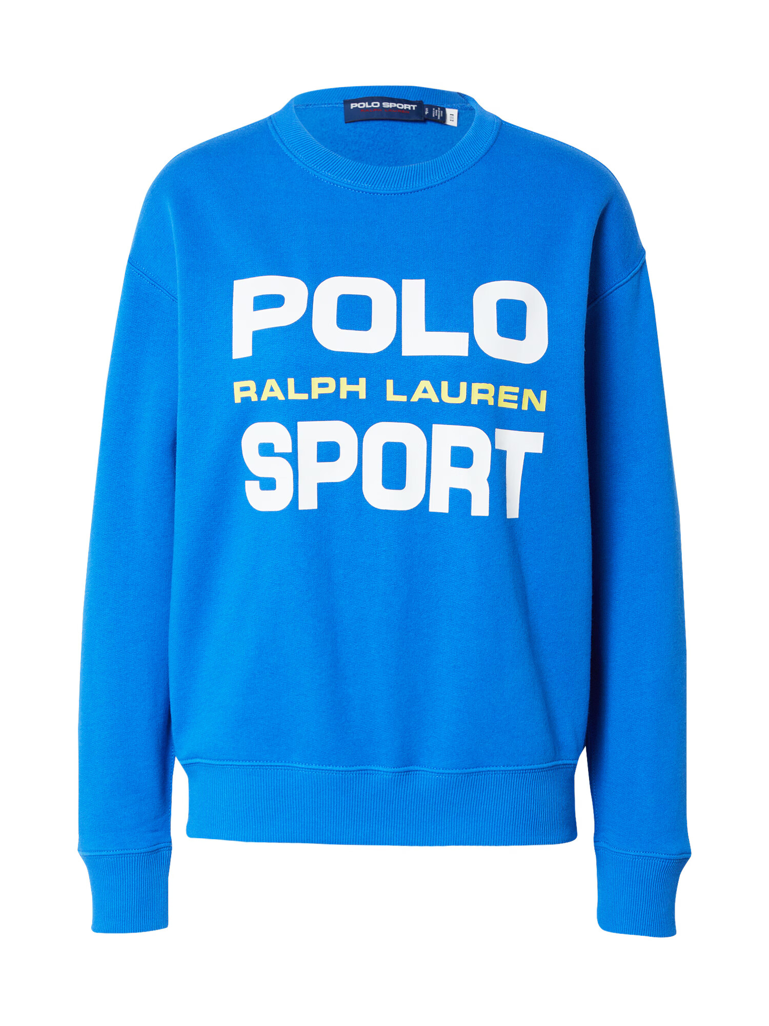 Polo Ralph Lauren Μπλούζα φούτερ μπλε / ανοικτό κίτρινο / λευκό - Pepit.gr