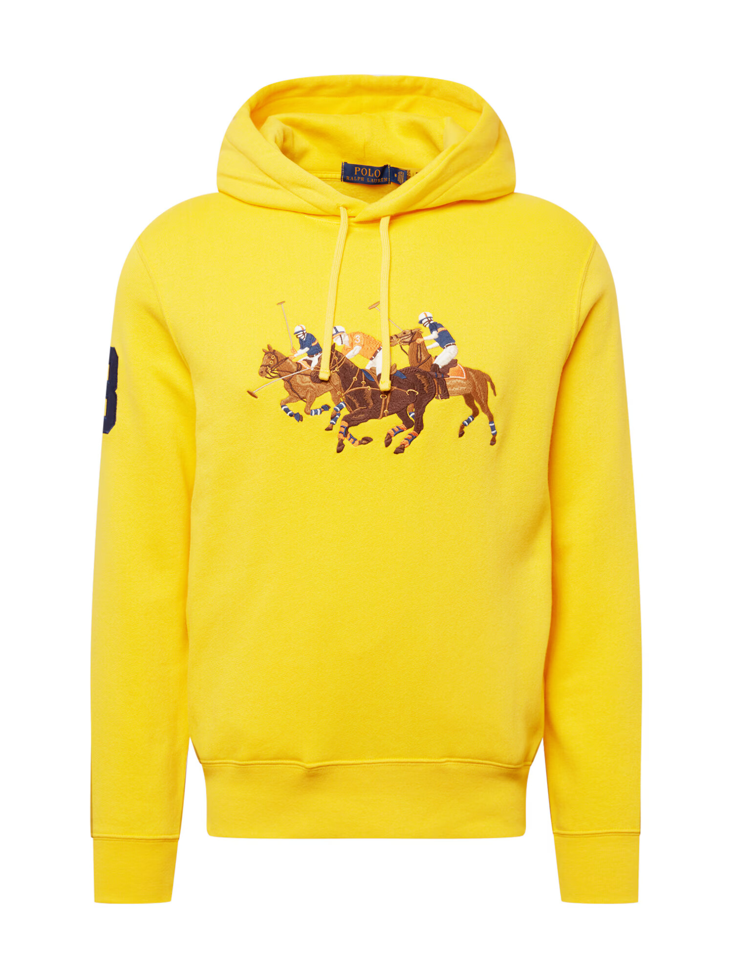 Polo Ralph Lauren Μπλούζα φούτερ ναυτικό μπλε / καφέ / ανοικτό καφέ / κίτρινο - Pepit.gr