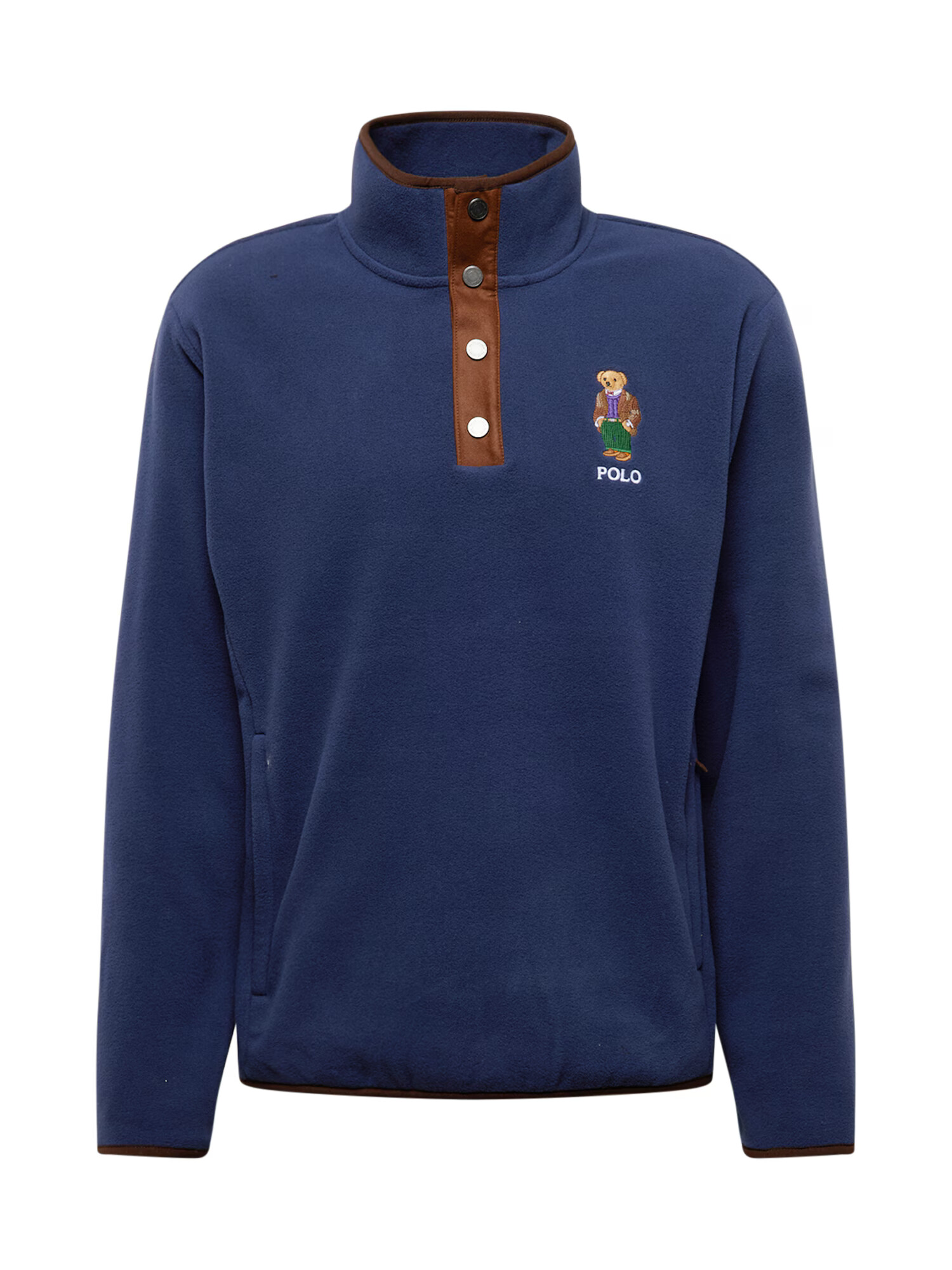 Polo Ralph Lauren Μπλούζα φούτερ ναυτικό μπλε / σοκολατί / σκούρο πράσινο / λευκό - Pepit.gr