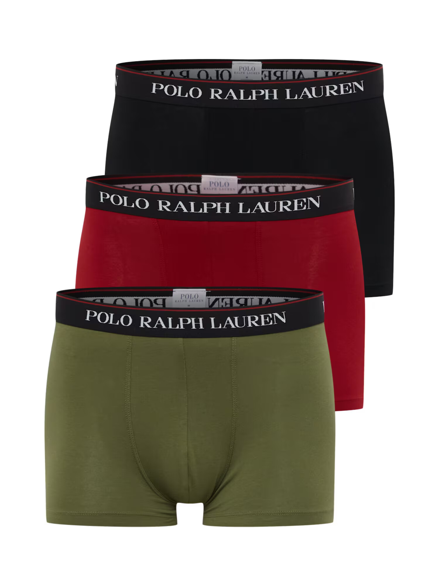 Polo Ralph Lauren Μποξεράκι χακί / σκούρο κόκκινο / μαύρο / λευκό - Pepit.gr