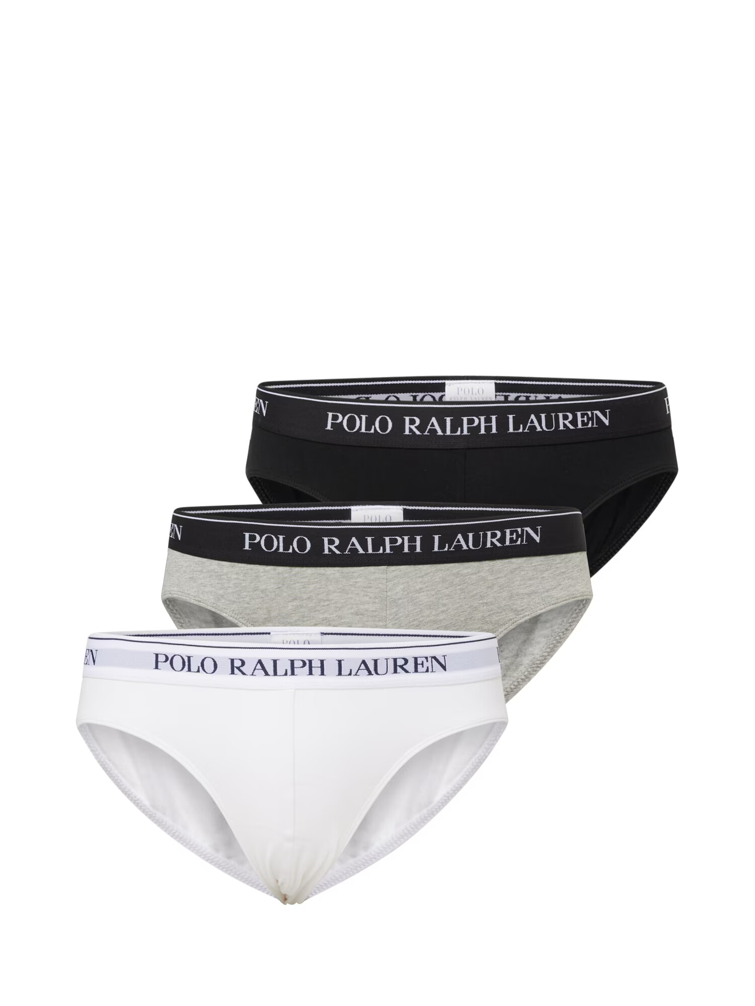 Polo Ralph Lauren Σλιπ γκρι / γκρι μελανζέ / μαύρο / λευκό - Pepit.gr