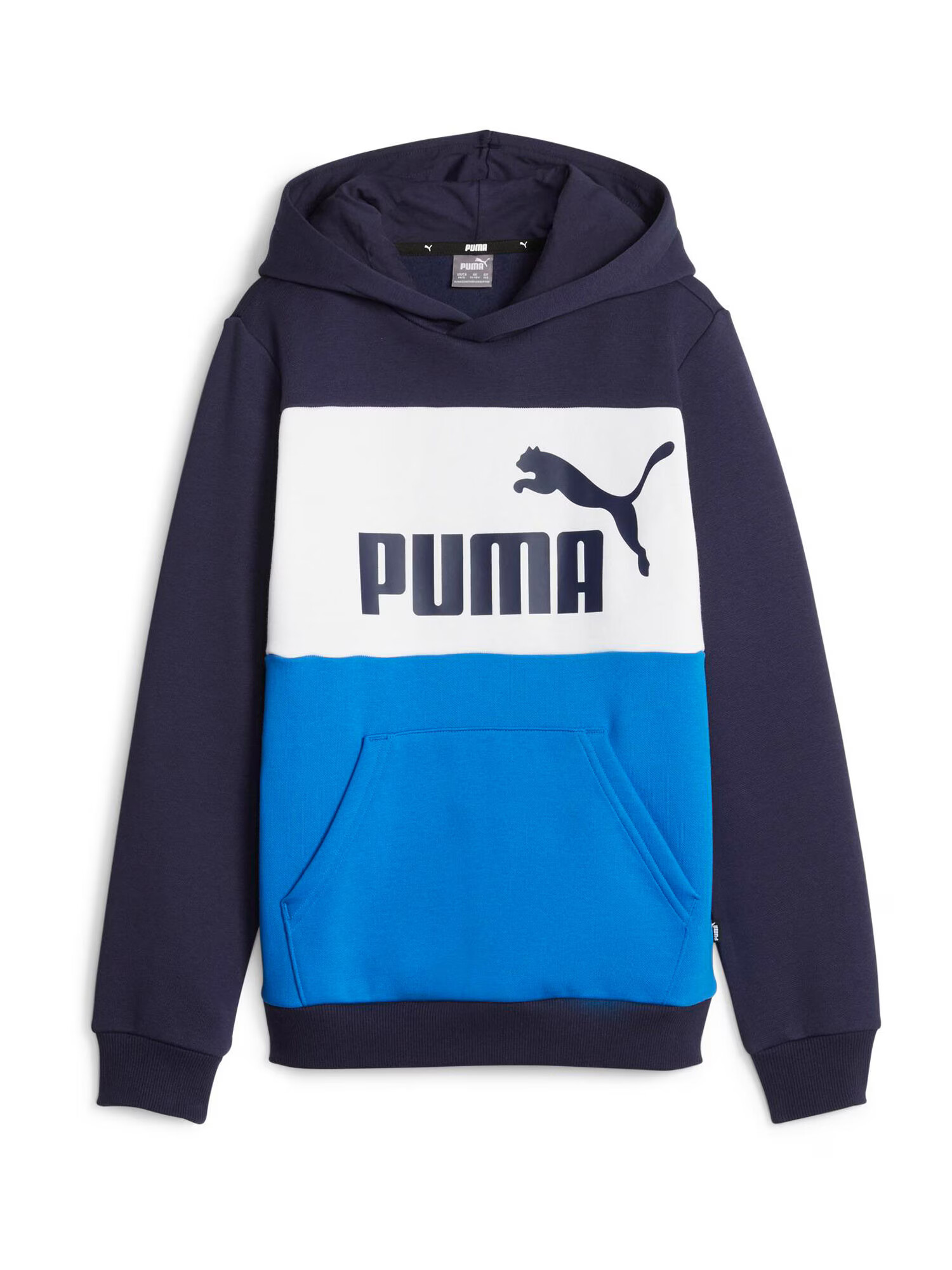 PUMA Μπλούζα φούτερ 'Essentials+' μπλε / ναυτικό μπλε / λευκό - Pepit.gr