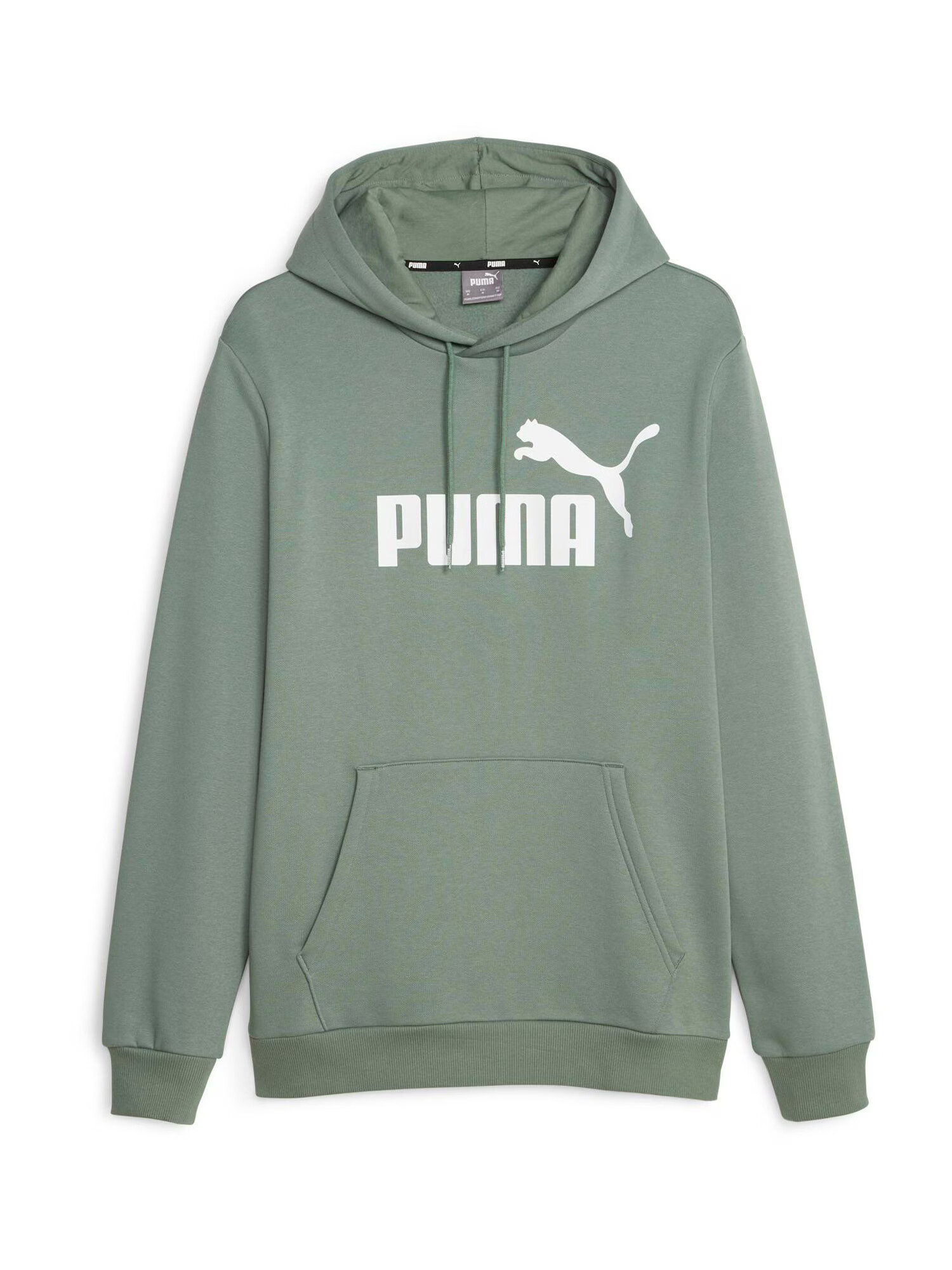 PUMA Αθλητική μπλούζα φούτερ σκούρο πράσινο / λευκό - Pepit.gr