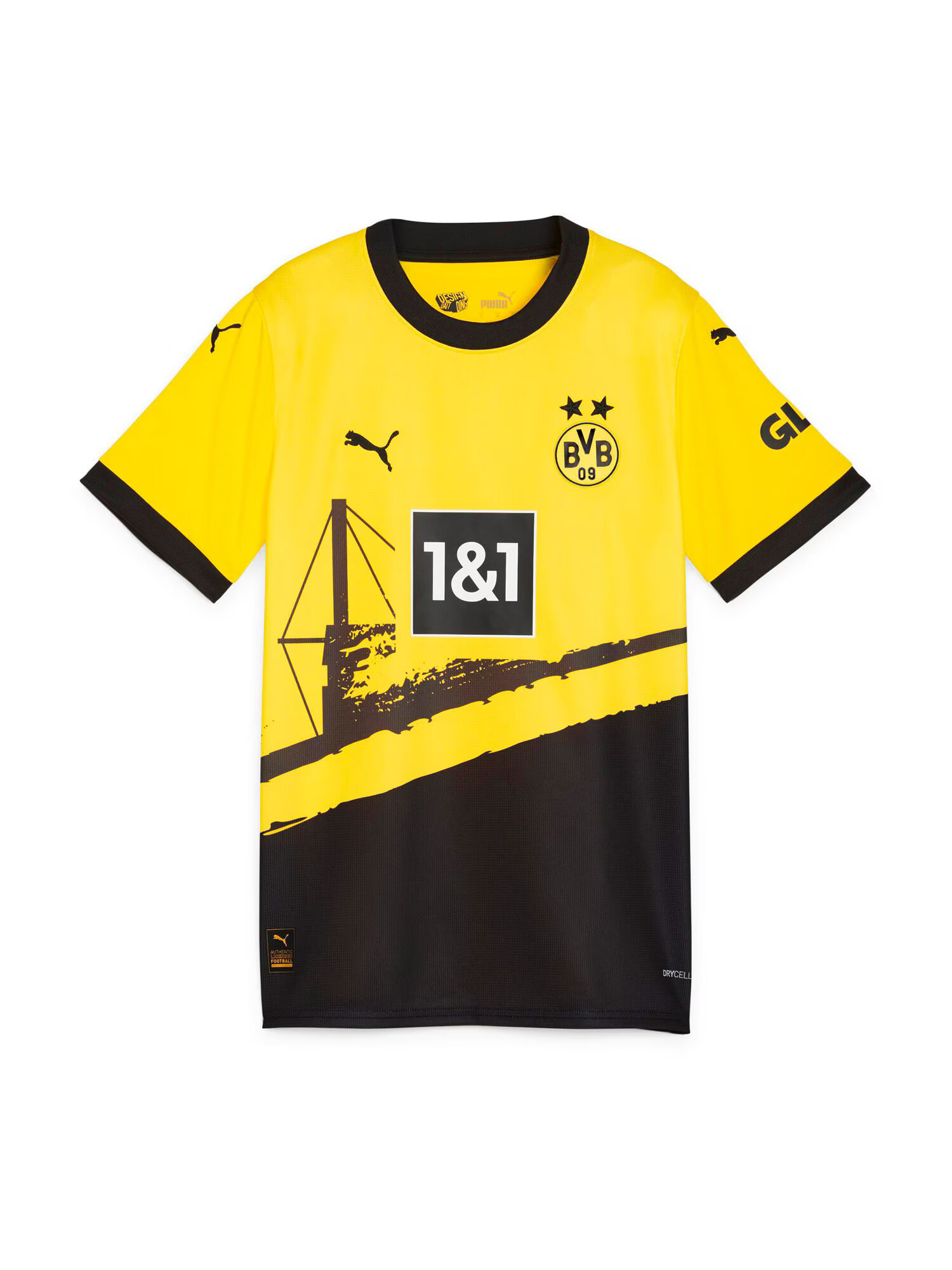 PUMA Αθλητική φανέλα 'BVB Home' κίτρινο / μαύρο / λευκό - Pepit.gr