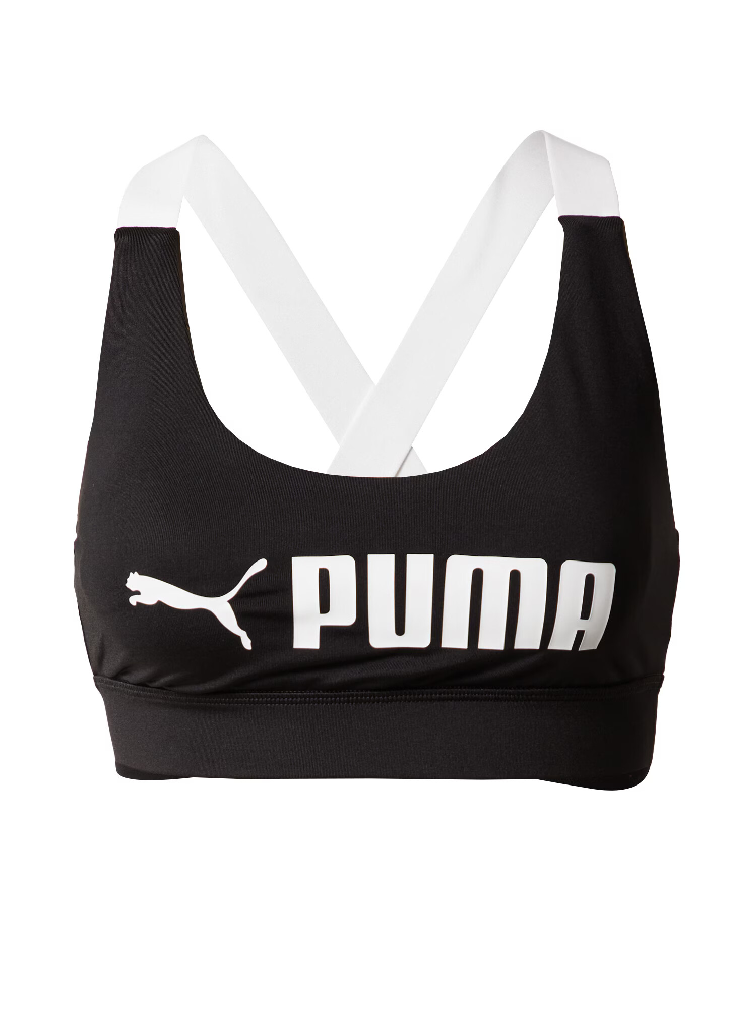 PUMA Αθλητικό σουτιέν μαύρο / λευκό - Pepit.gr