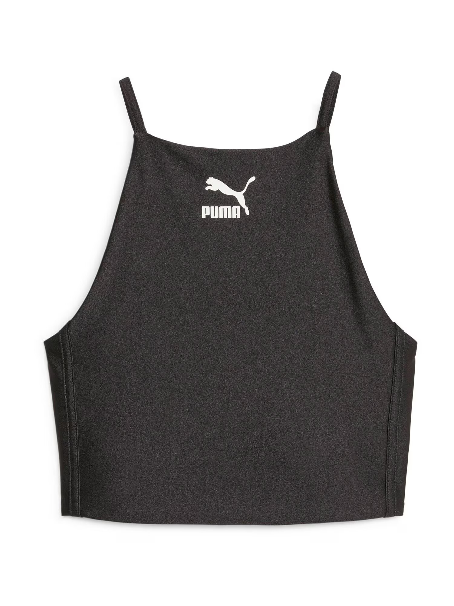 PUMA Αθλητικό τοπ 'Shiny' μαύρο / offwhite - Pepit.gr