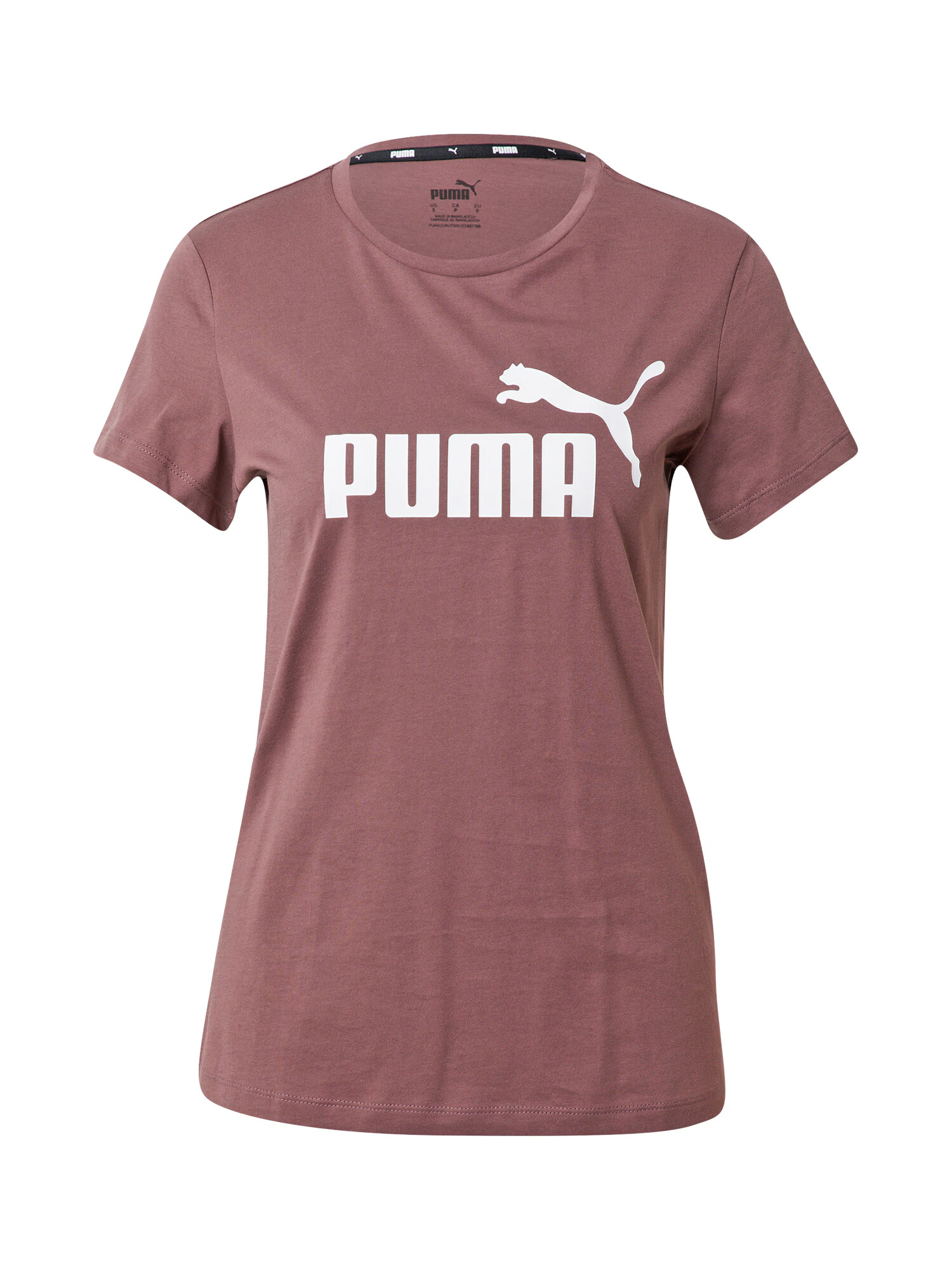 PUMA Λειτουργικό μπλουζάκι δαμασκηνί / λευκό - Pepit.gr