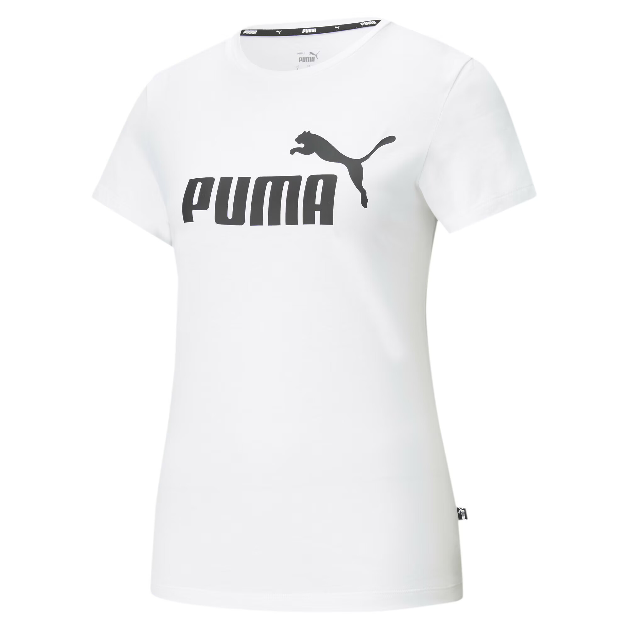 PUMA Λειτουργικό μπλουζάκι 'Essential' μαύρο / λευκό - Pepit.gr