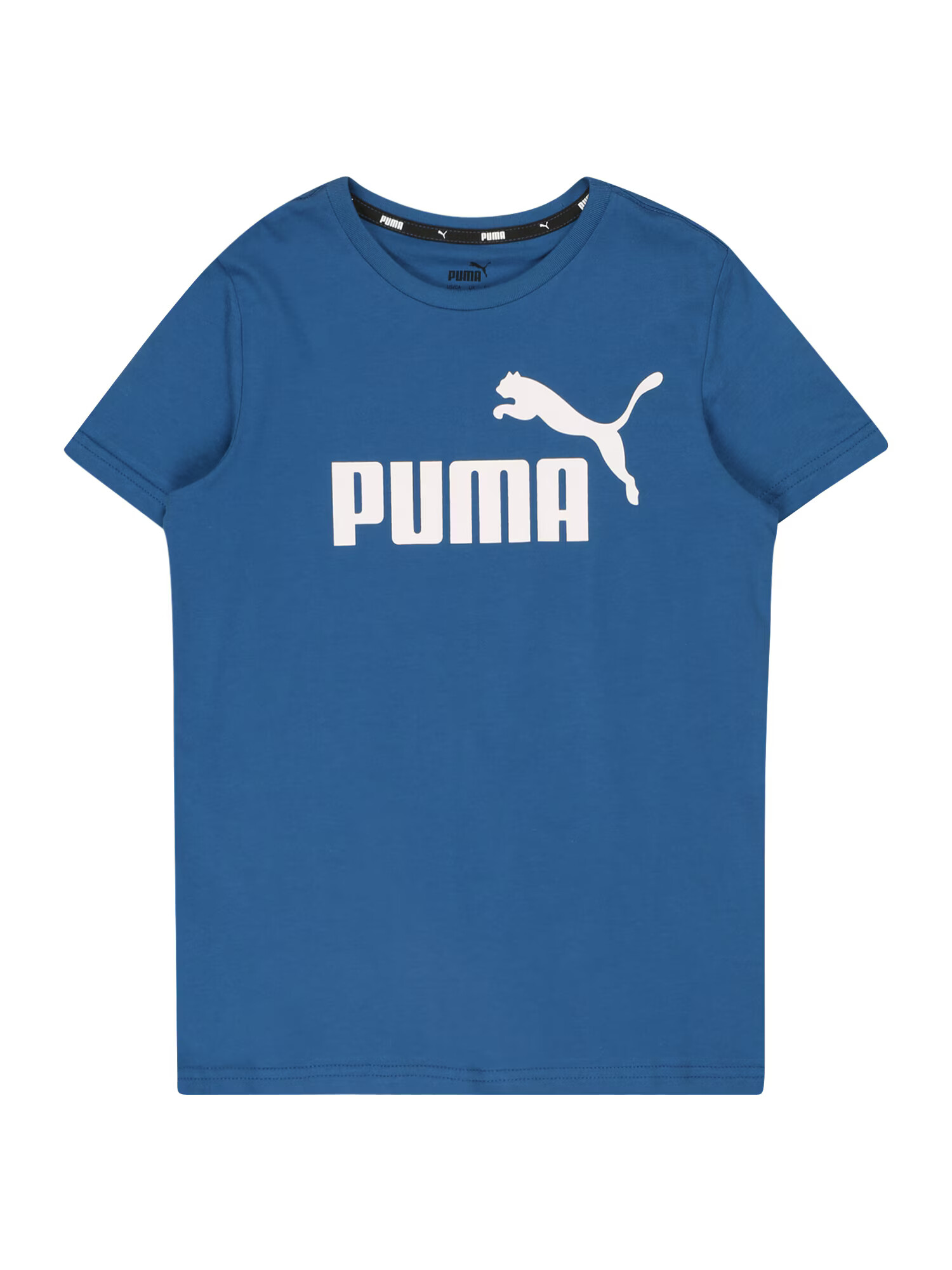 PUMA Λειτουργικό μπλουζάκι μπλε ρουά / λευκό - Pepit.gr