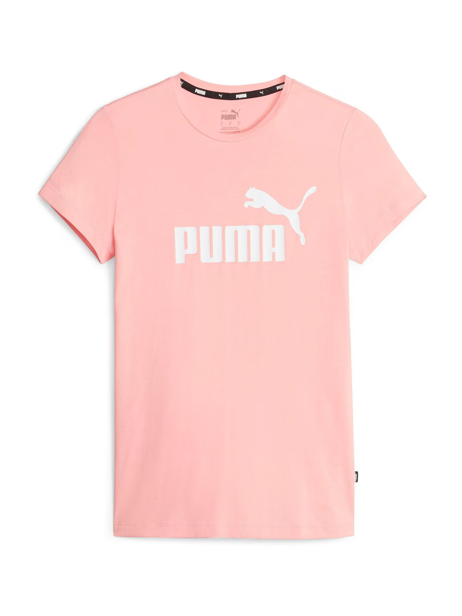 PUMA Λειτουργικό μπλουζάκι 'Essential' ρόδινο / λευκό - Pepit.gr