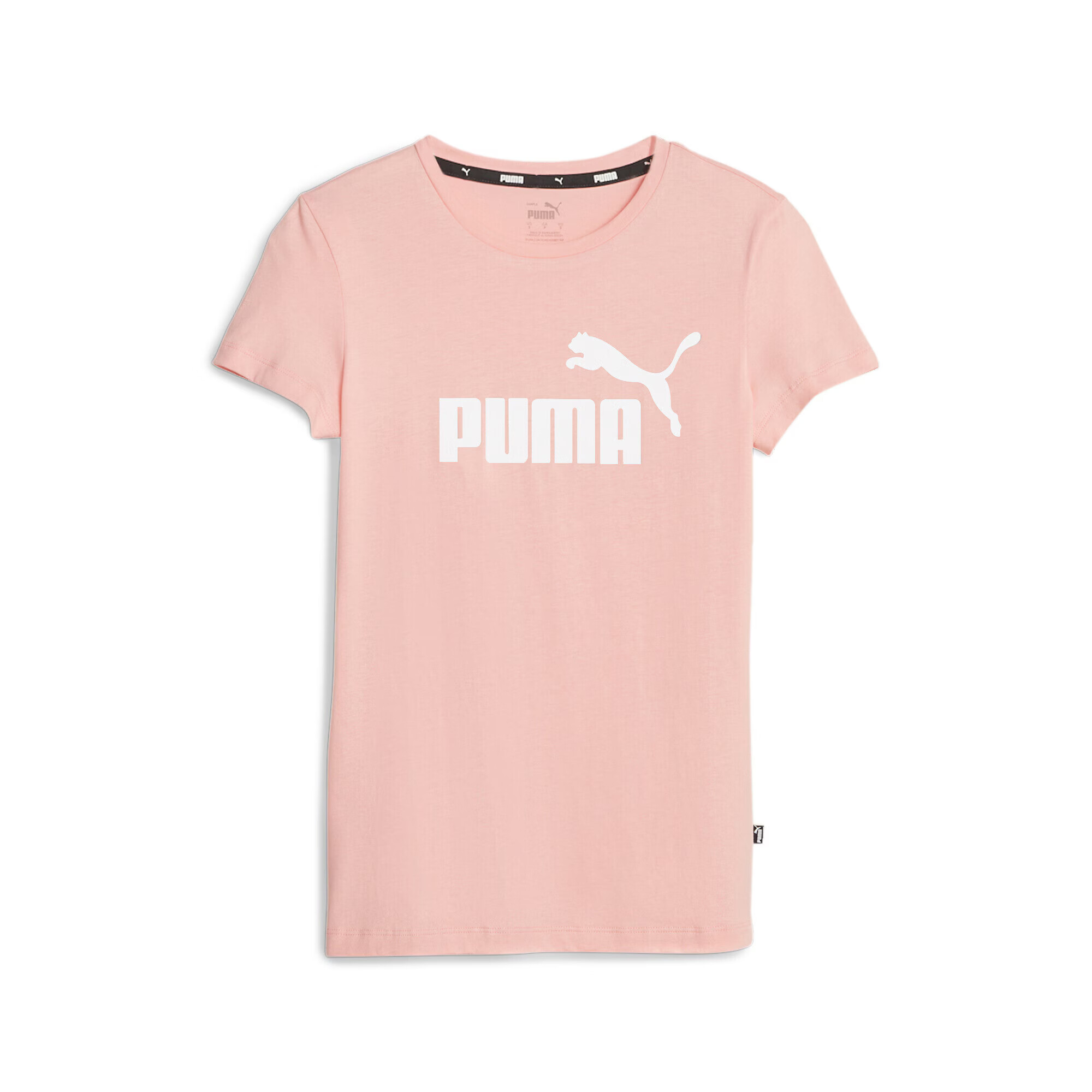 PUMA Λειτουργικό μπλουζάκι 'Essentials+' ρόδινο / λευκό - Pepit.gr