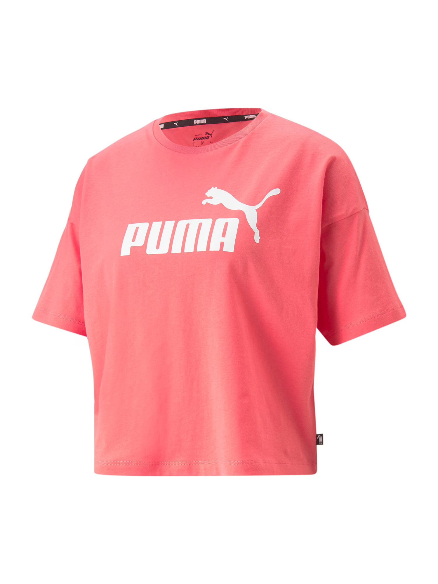 PUMA Λειτουργικό μπλουζάκι ροζέ / λευκό - Pepit.gr