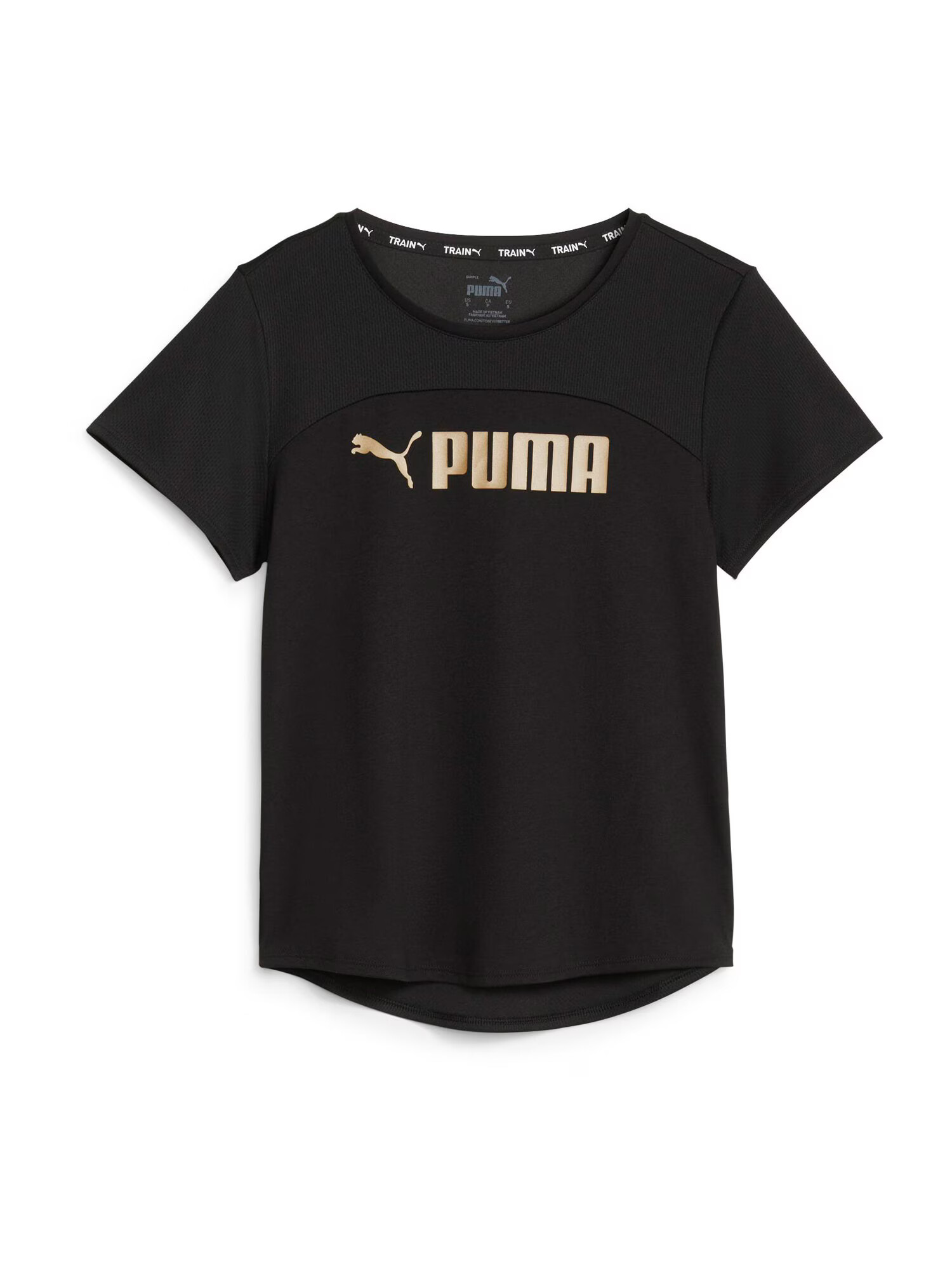 PUMA Λειτουργικό μπλουζάκι 'Ultrabreathe' χρυσό / μαύρο - Pepit.gr