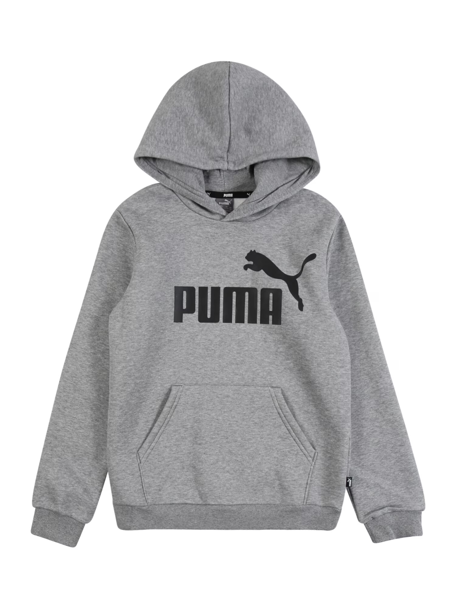 PUMA Αθλητική μπλούζα φούτερ 'Essentials' γκρι μελανζέ / μαύρο - Pepit.gr