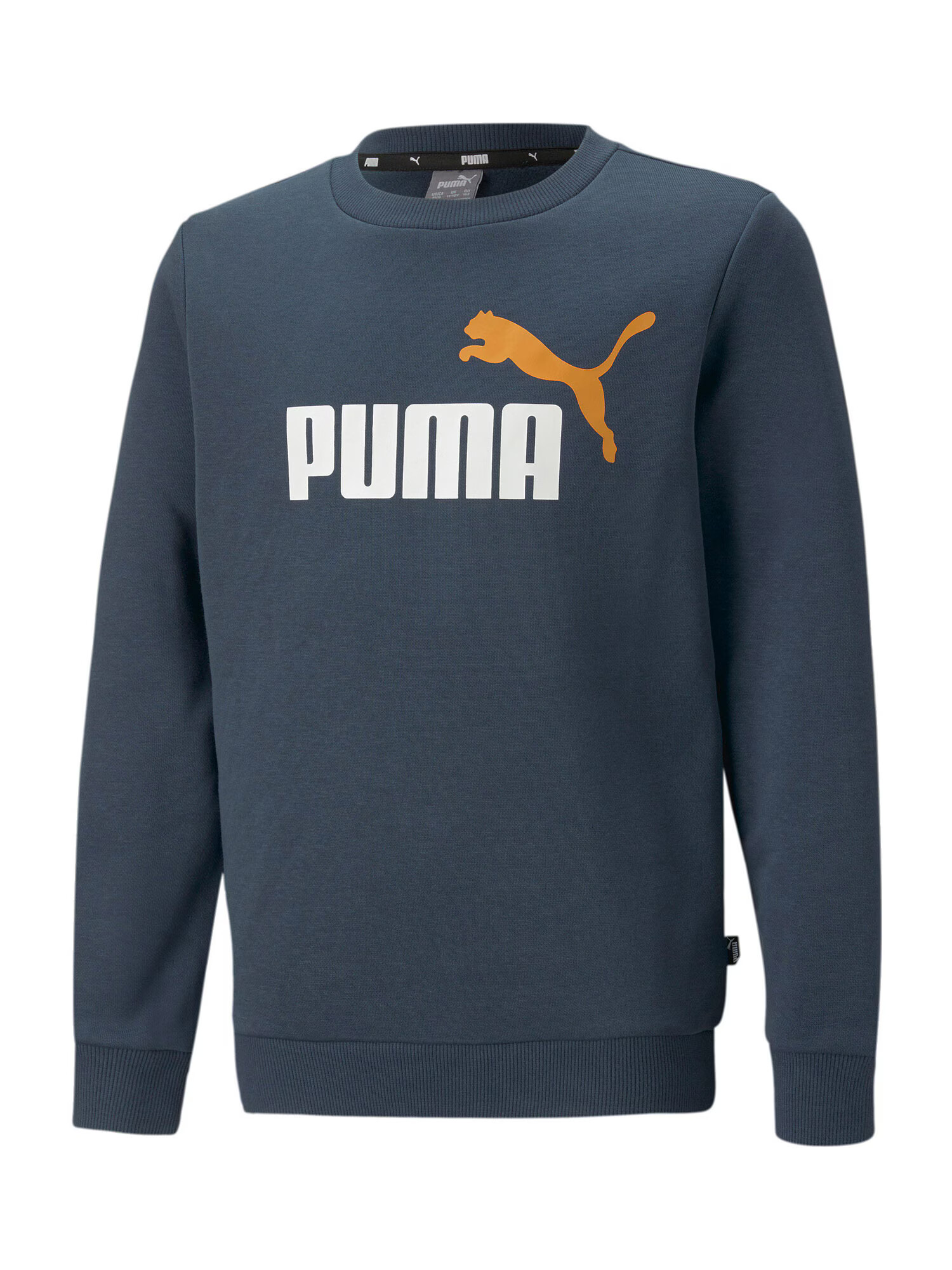 PUMA Μπλούζα φούτερ μπλε περιστεριού / πορτοκαλί / λευκό - Pepit.gr