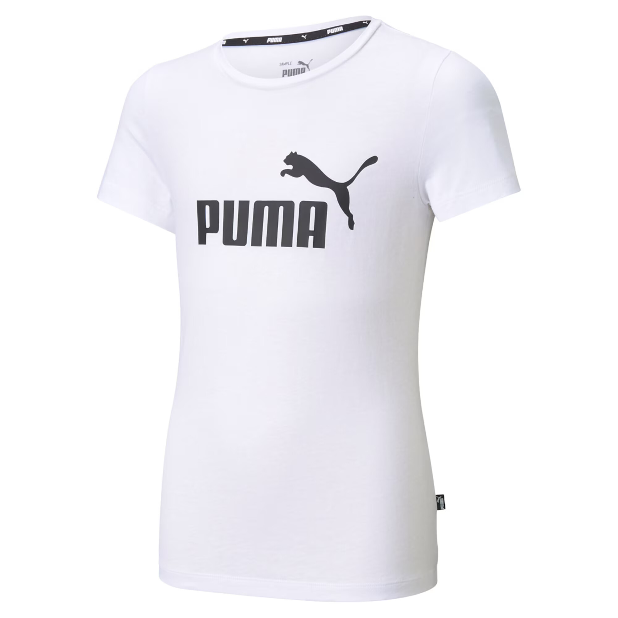 PUMA Μπλουζάκι 'Essentials' μαύρο / λευκό - Pepit.gr