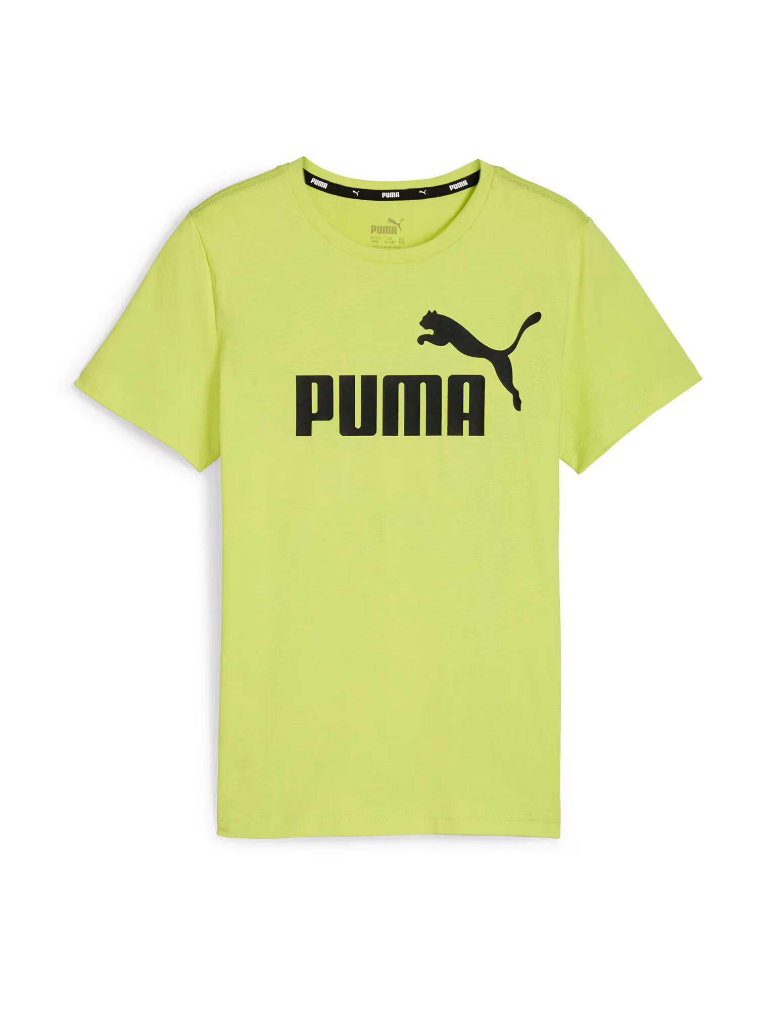 PUMA Μπλουζάκι 'Essentials' μοσχολέμονο / μαύρο - Pepit.gr