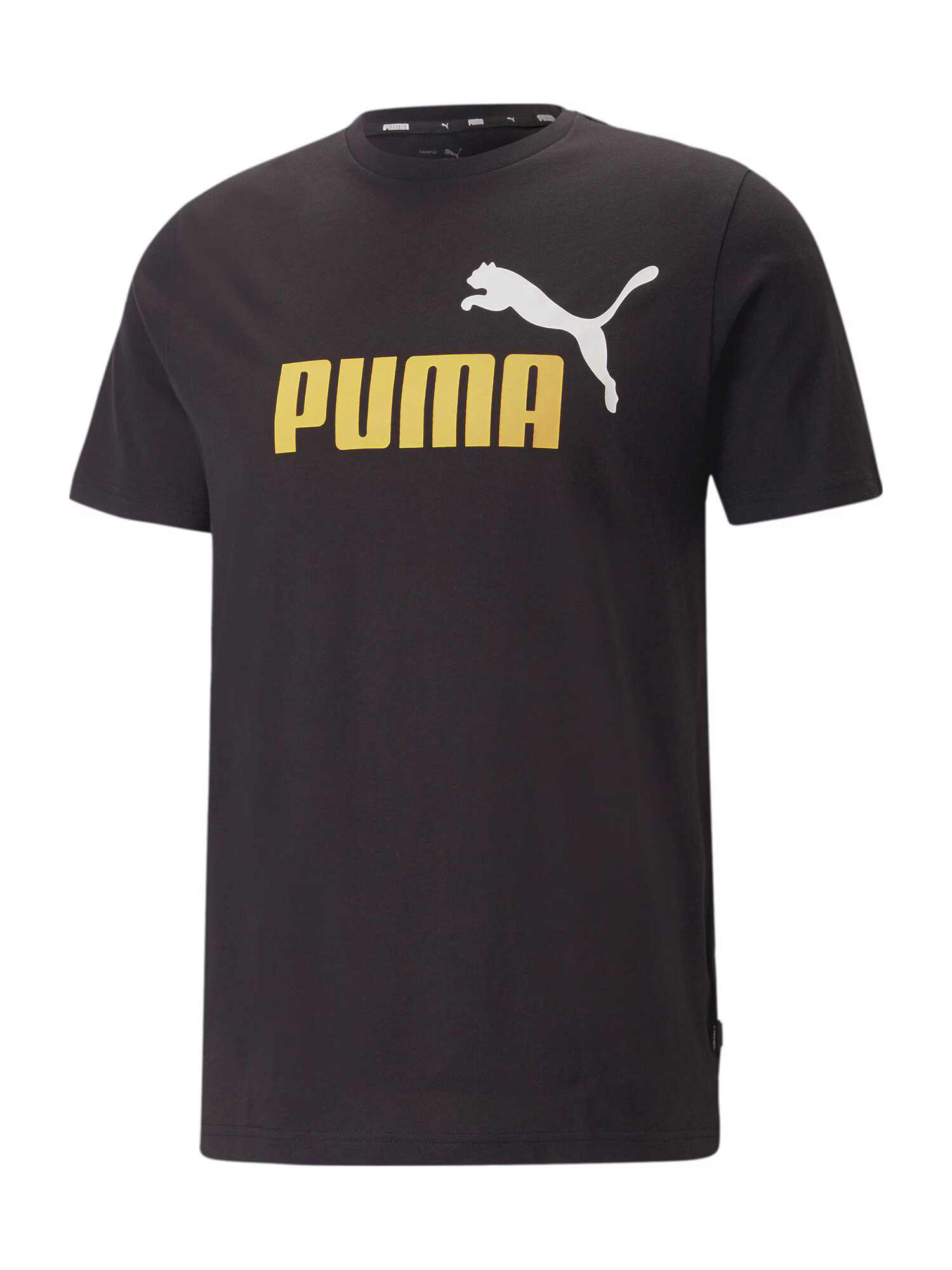 PUMA Μπλουζάκι κίτρινο / μαύρο / offwhite - Pepit.gr