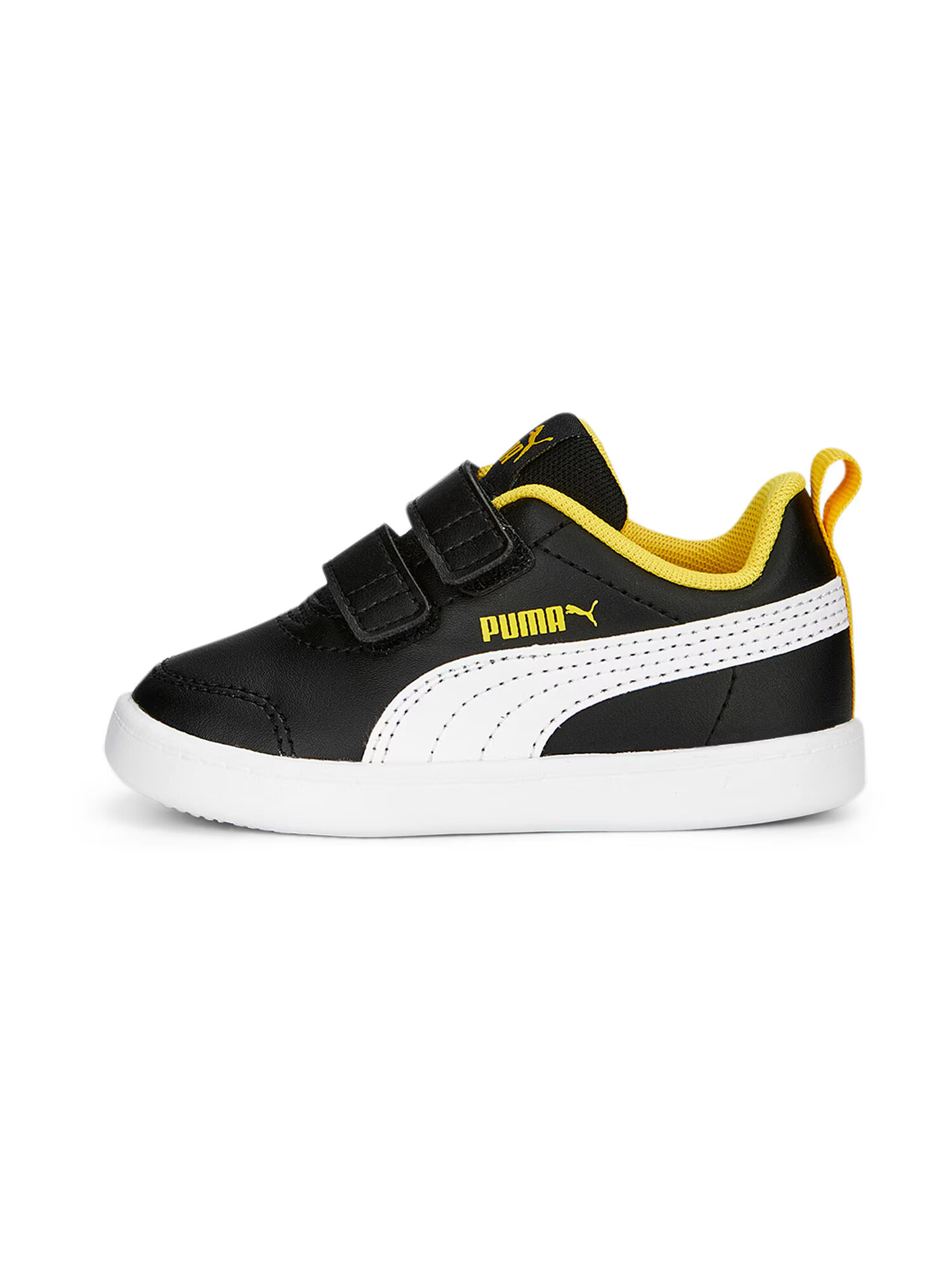 PUMA Σνίκερ 'Courtflex v2 V' λάιμ / μαύρο / λευκό - Pepit.gr