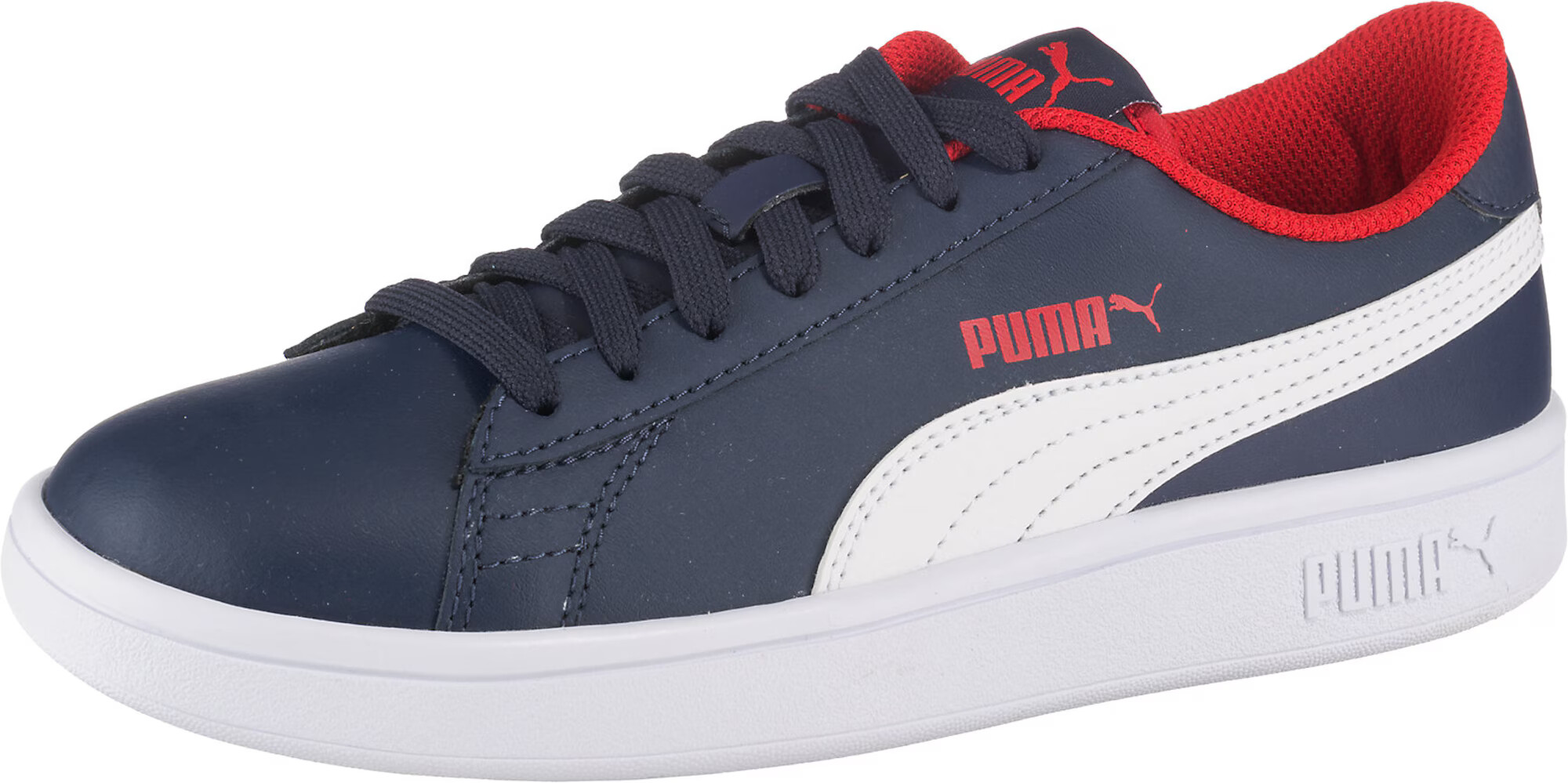 PUMA Σνίκερ 'Smash' μπλε νύχτας / κόκκινο / λευκό - Pepit.gr