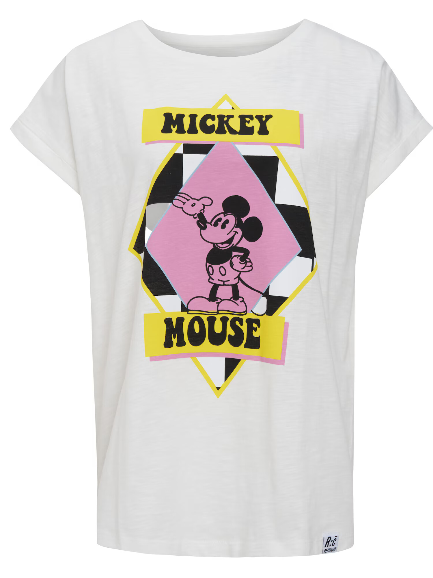 Recovered Μπλουζάκι 'Mickey Mouse Pop Colour' εκρού / κίτρινο / λιλά / μαύρο / λευκό - Pepit.gr